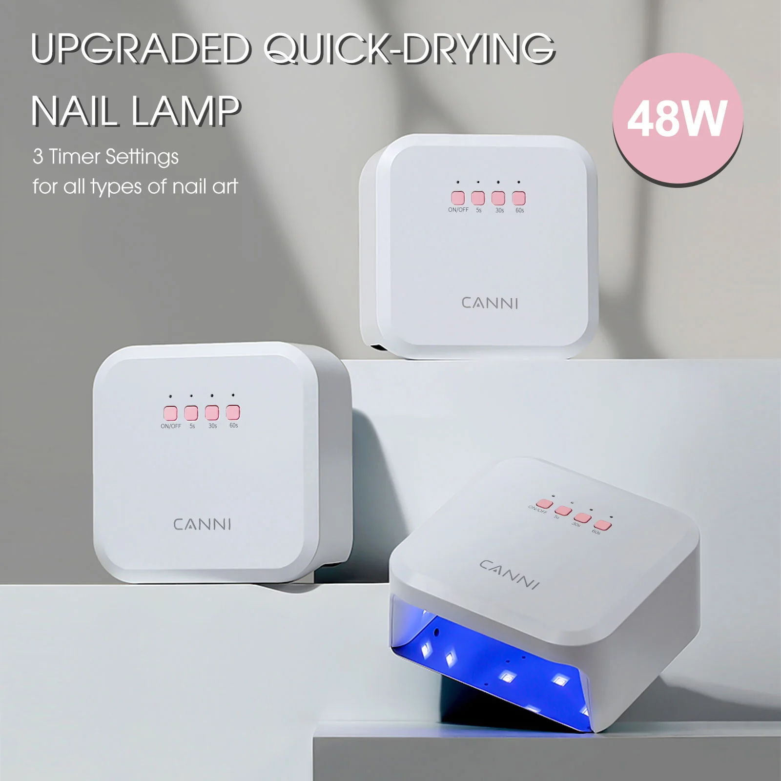 48W Max Quick-Drying Nail Lamp Small Size - Image 2