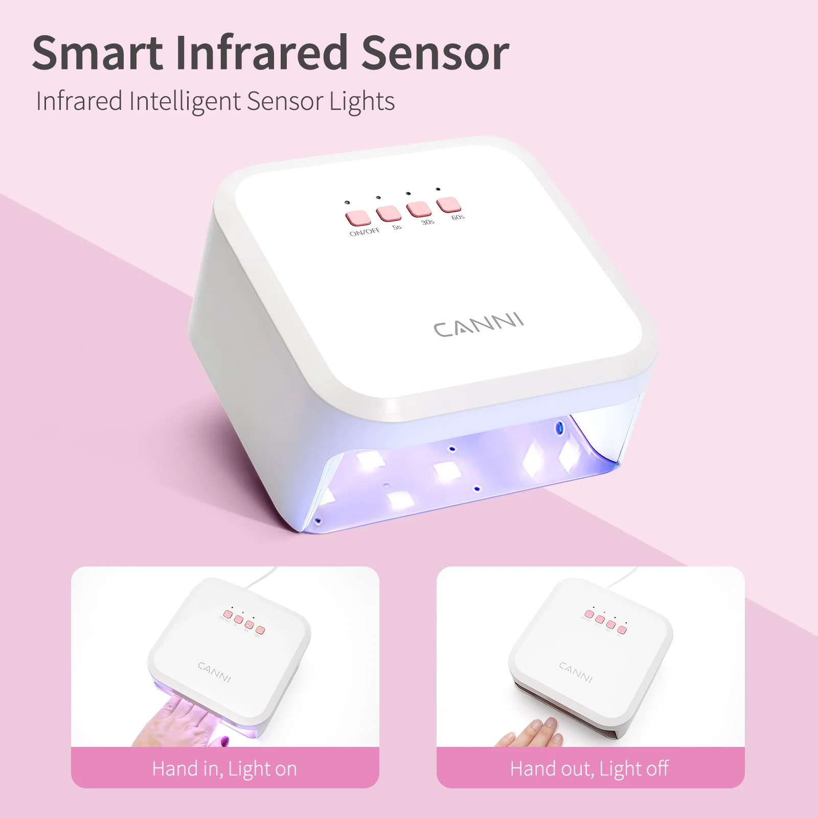 48W Max Quick-Drying Nail Lamp Small Size - Image 7
