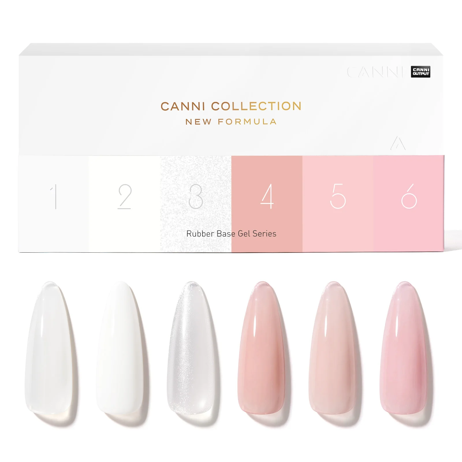 9ml Colorful Rubber Base Gel 6 Colors Set - Image 9