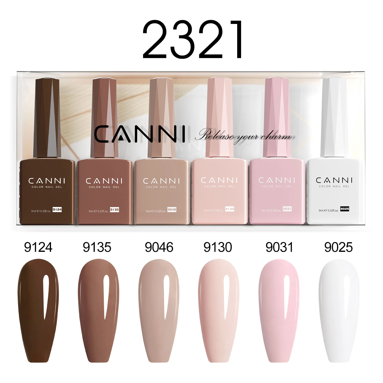 9ML Nail Gel 6 Colors Set - Image 24