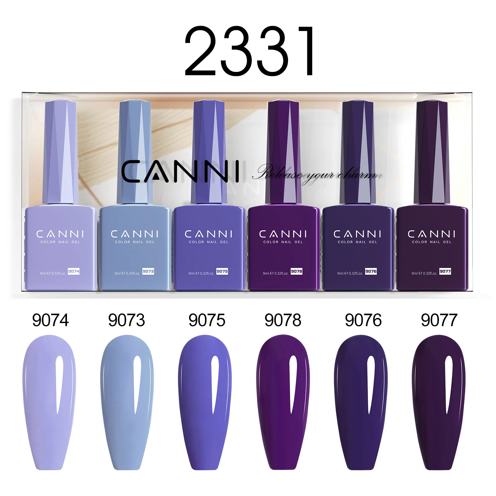 9ML Nail Gel 6 Colors Set - Image 34