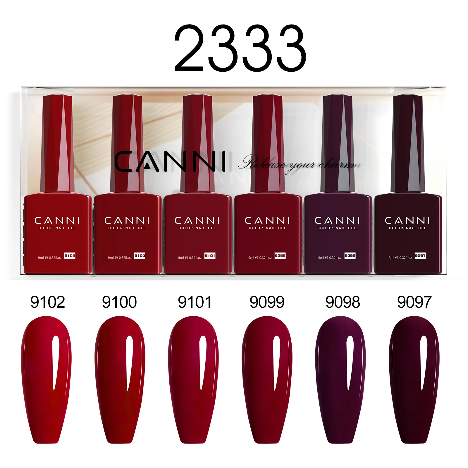 9ML Nail Gel 6 Colors Set - Image 36