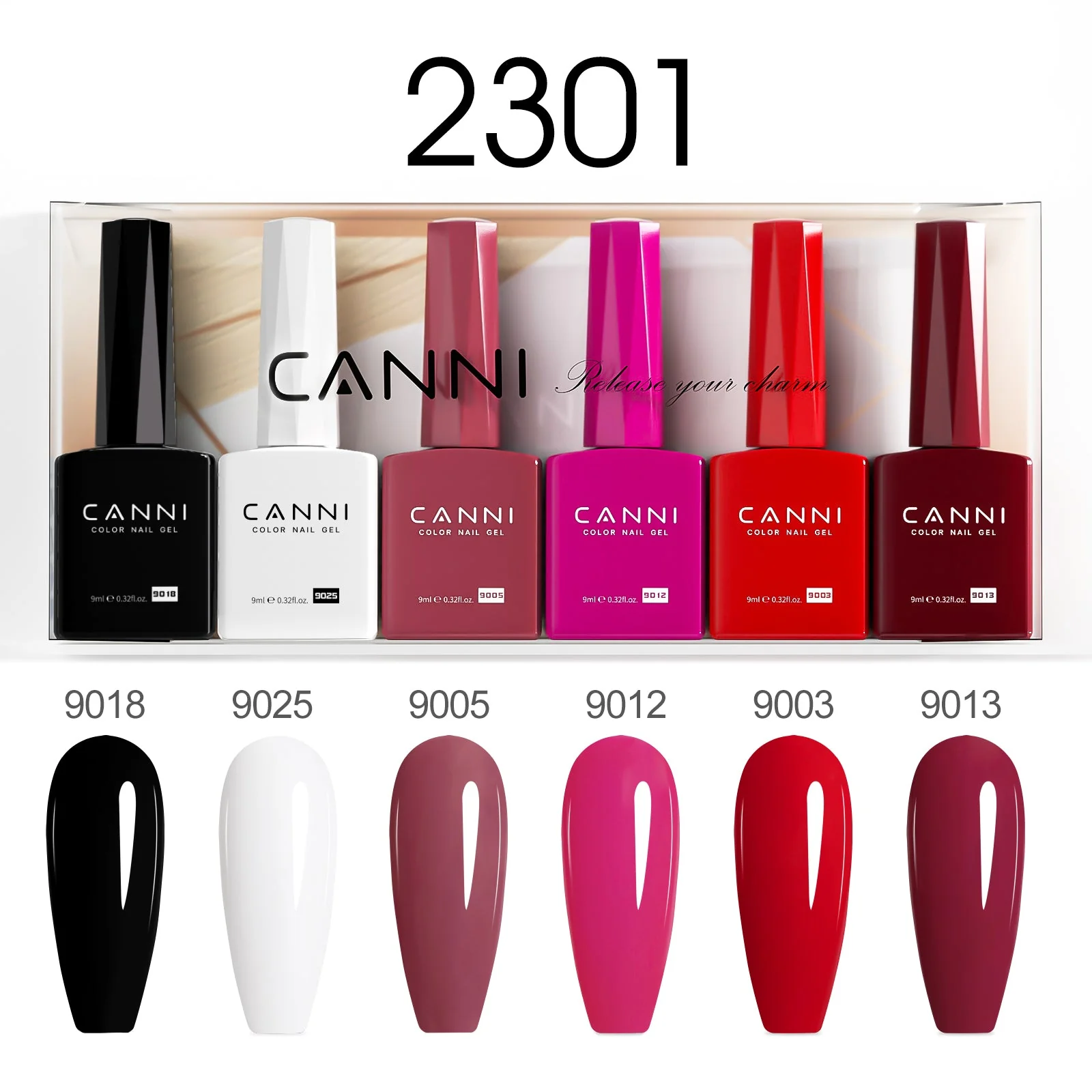9ML Nail Gel 6 Colors Set - Image 4