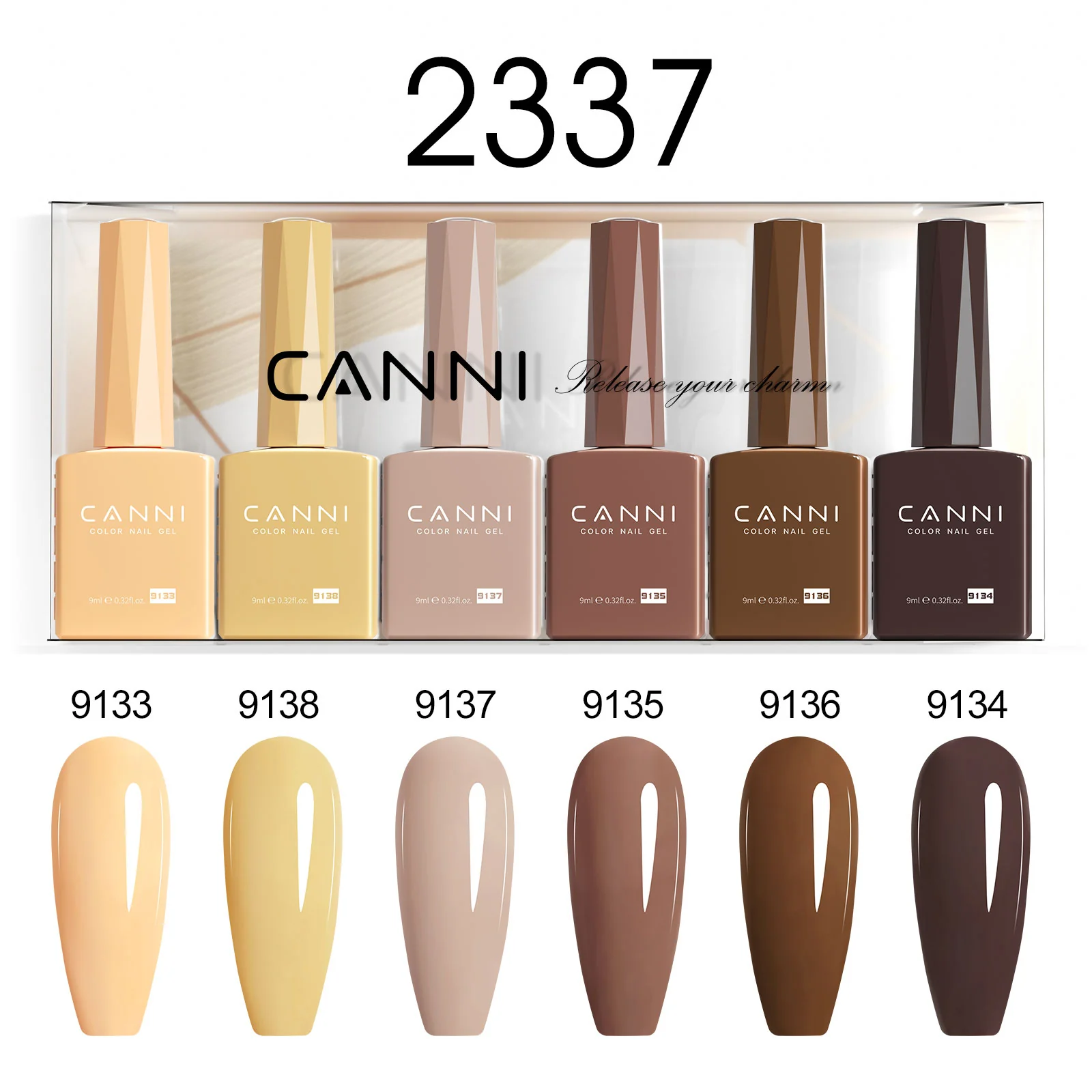 9ML Nail Gel 6 Colors Set - Image 40