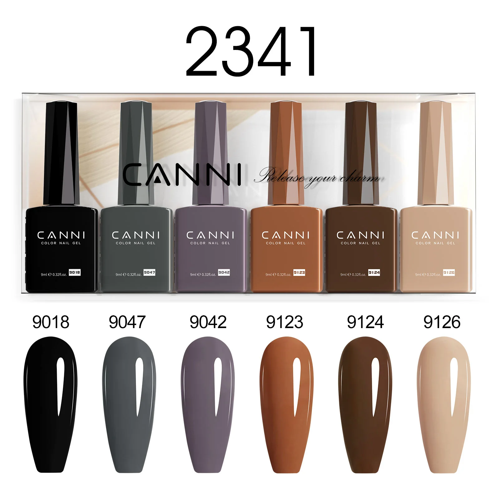 9ML Nail Gel 6 Colors Set - Image 44