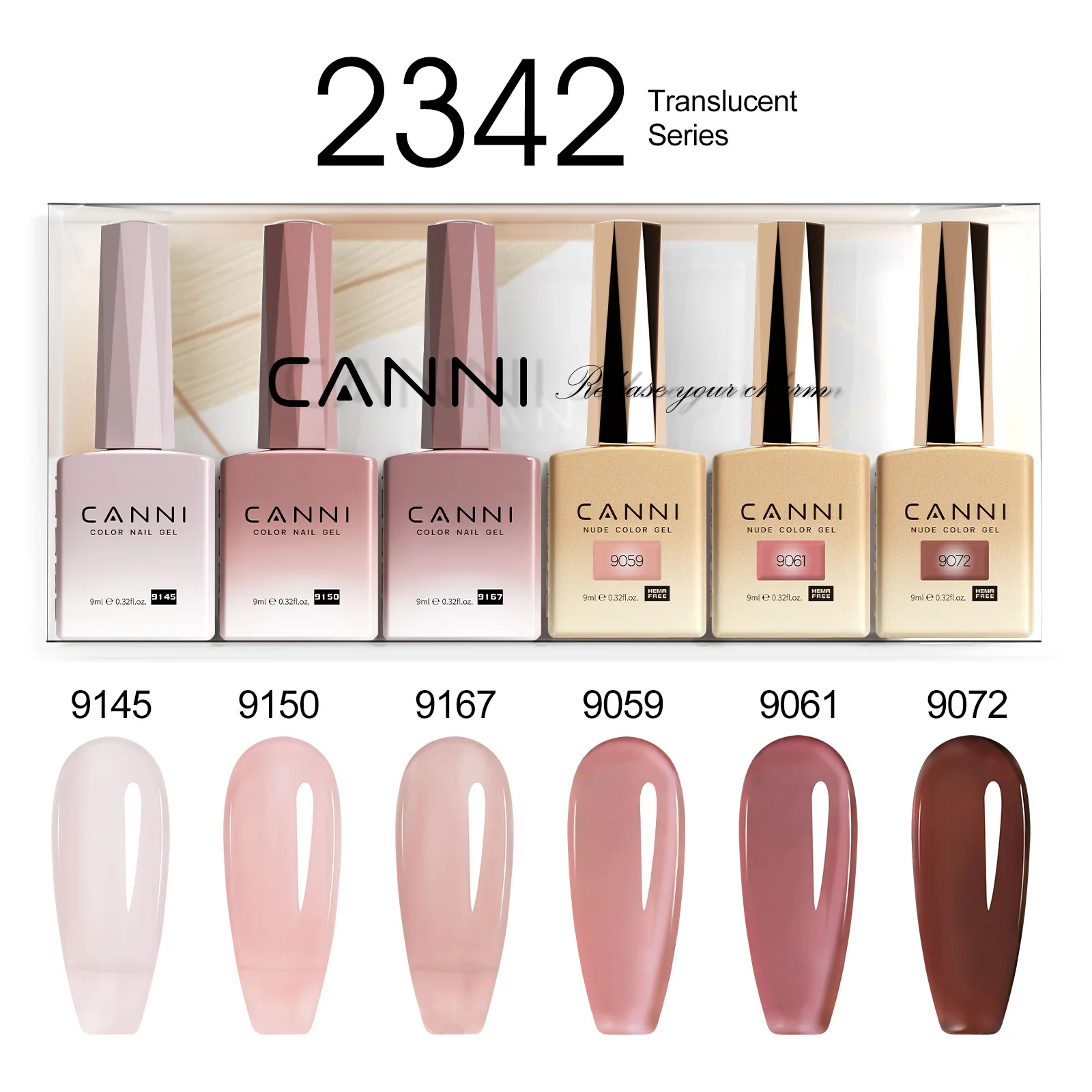9ML Nail Gel 6 Colors Set - Image 45