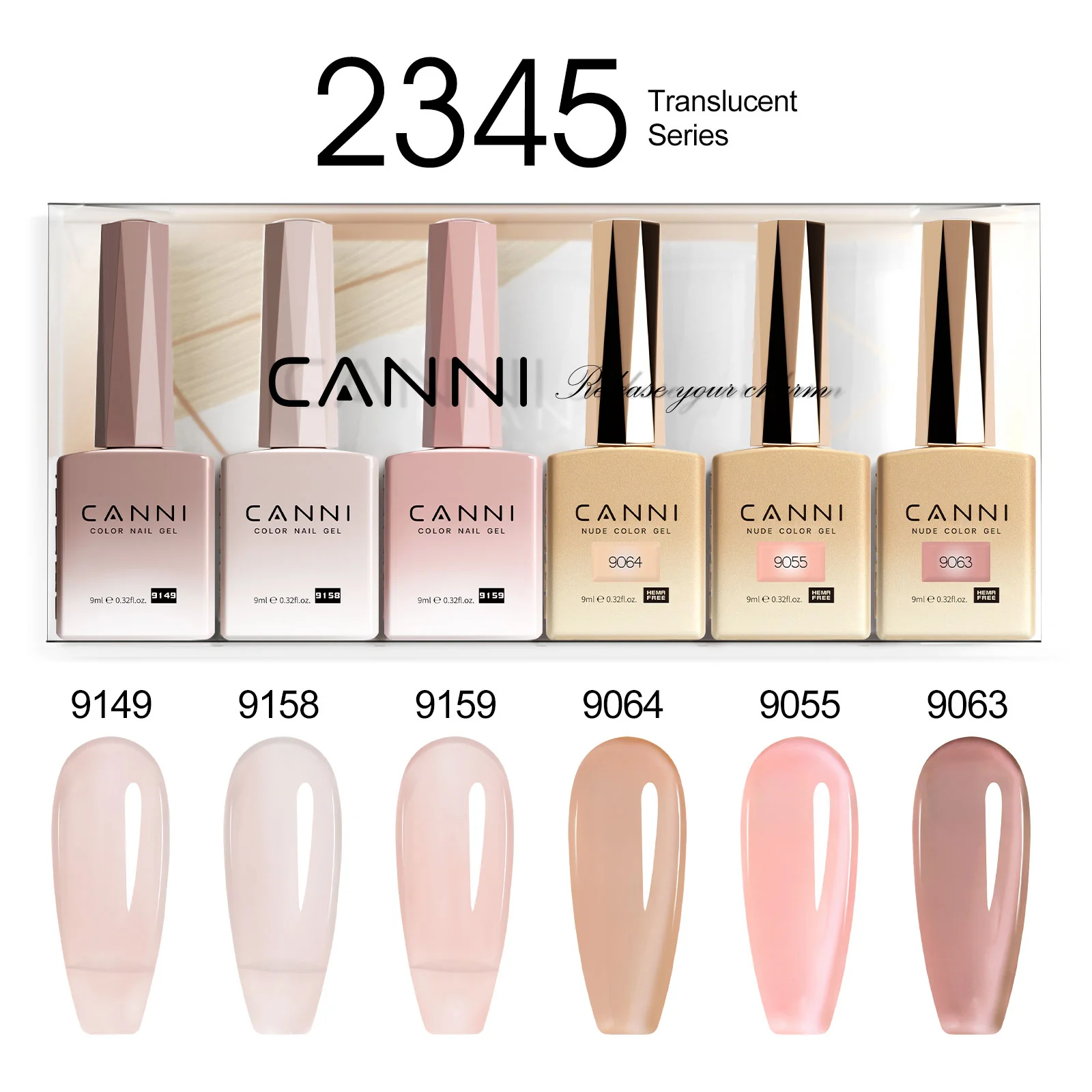 9ML Nail Gel 6 Colors Set - Image 48