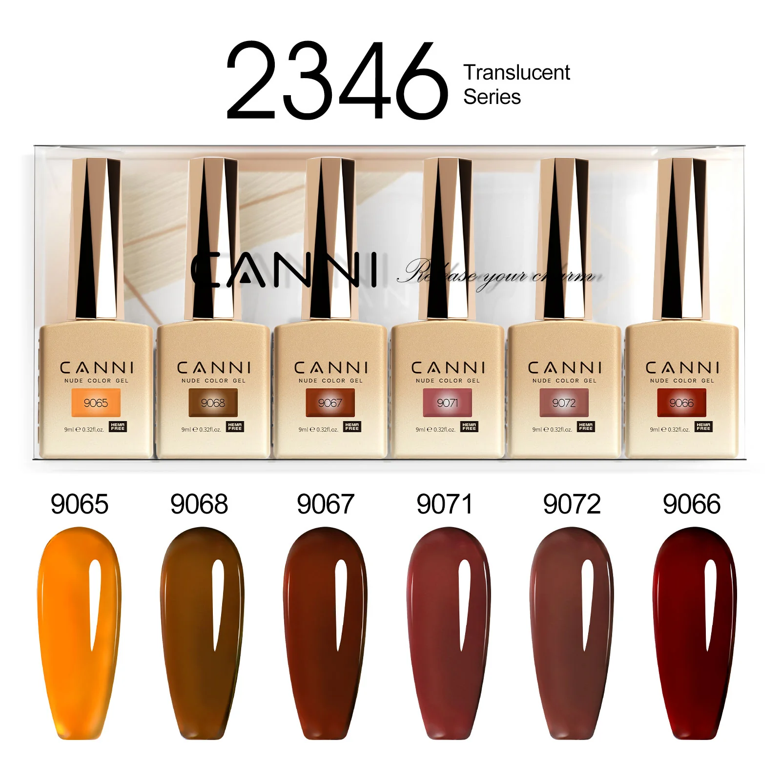 9ML Nail Gel 6 Colors Set - Image 49