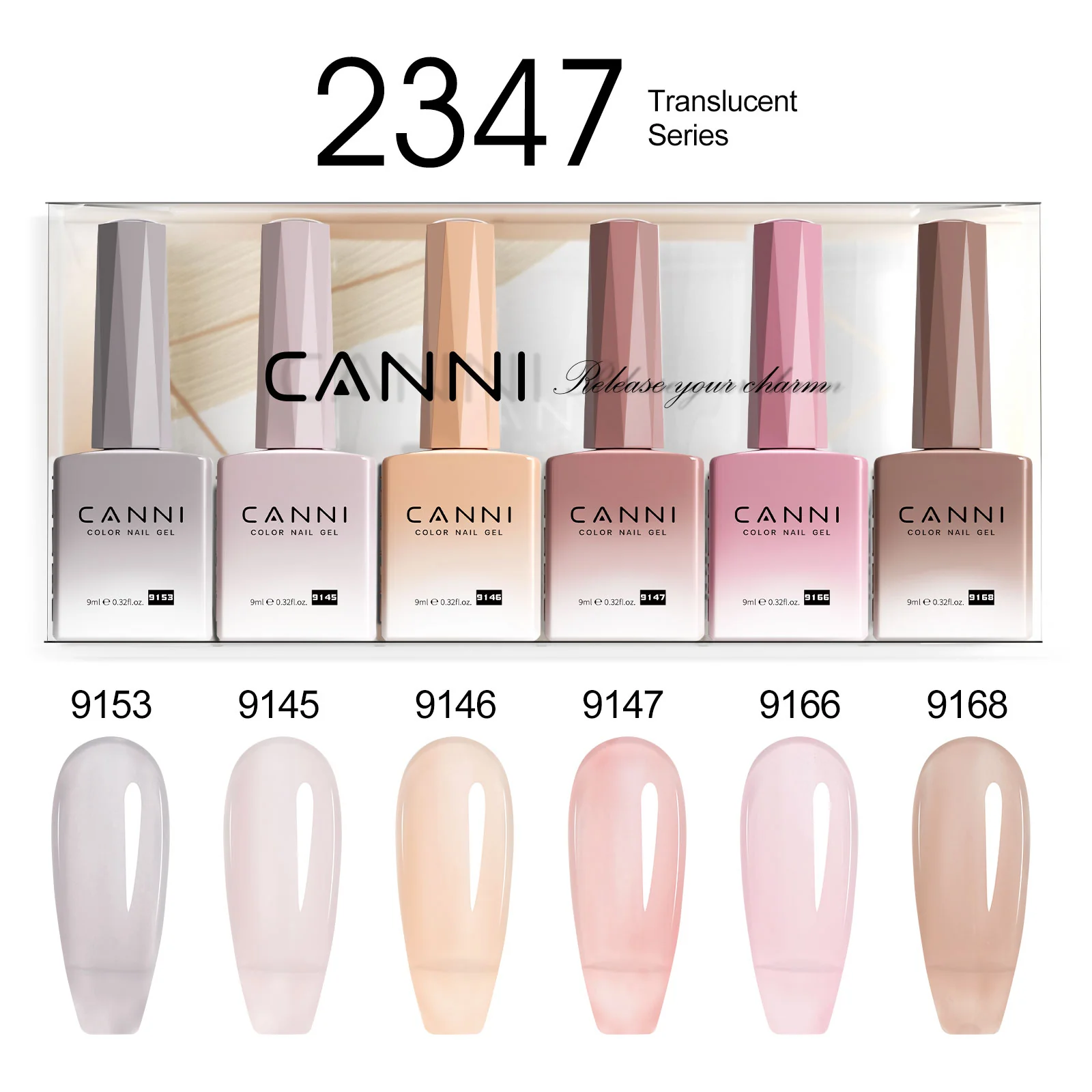 9ML Nail Gel 6 Colors Set - Image 50