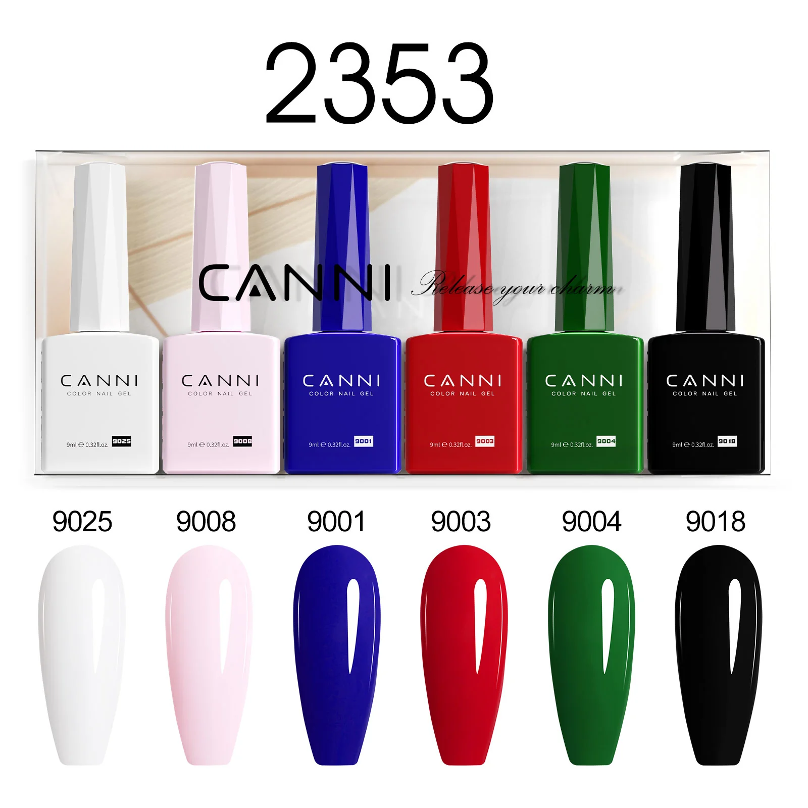 9ML Nail Gel 6 Colors Set - Image 56