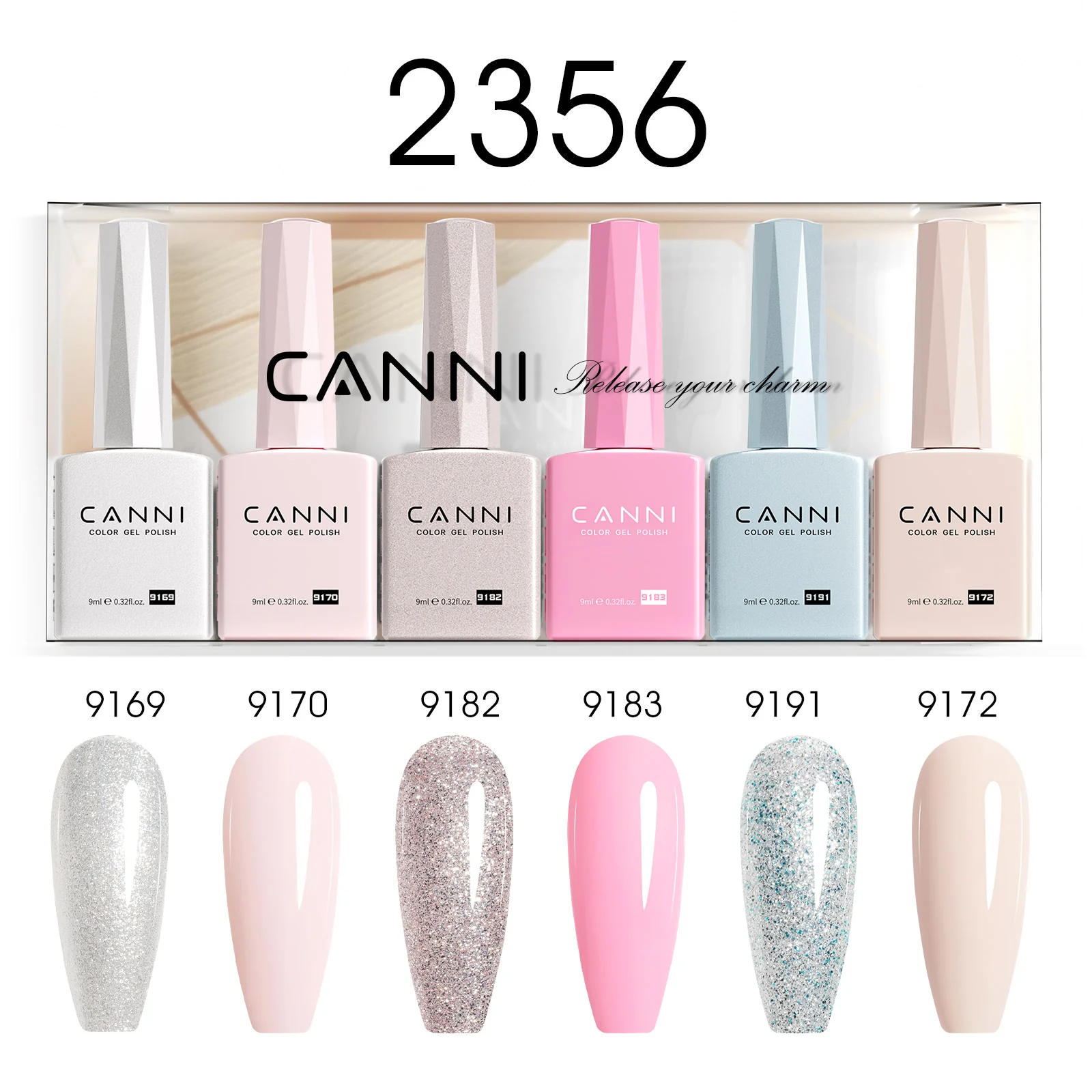 9ML Nail Gel 6 Colors Set - Image 59