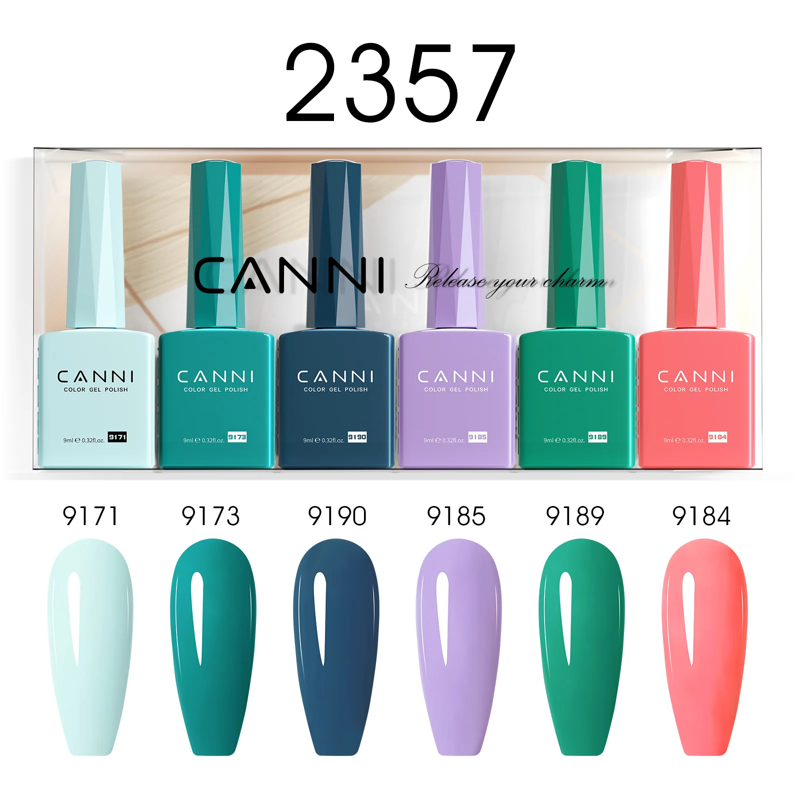 9ML Nail Gel 6 Colors Set - Image 60