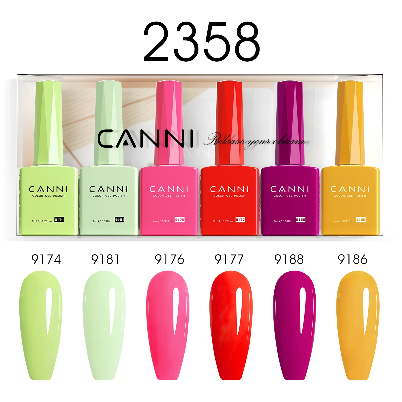 9ML Nail Gel 6 Colors Set - Image 61