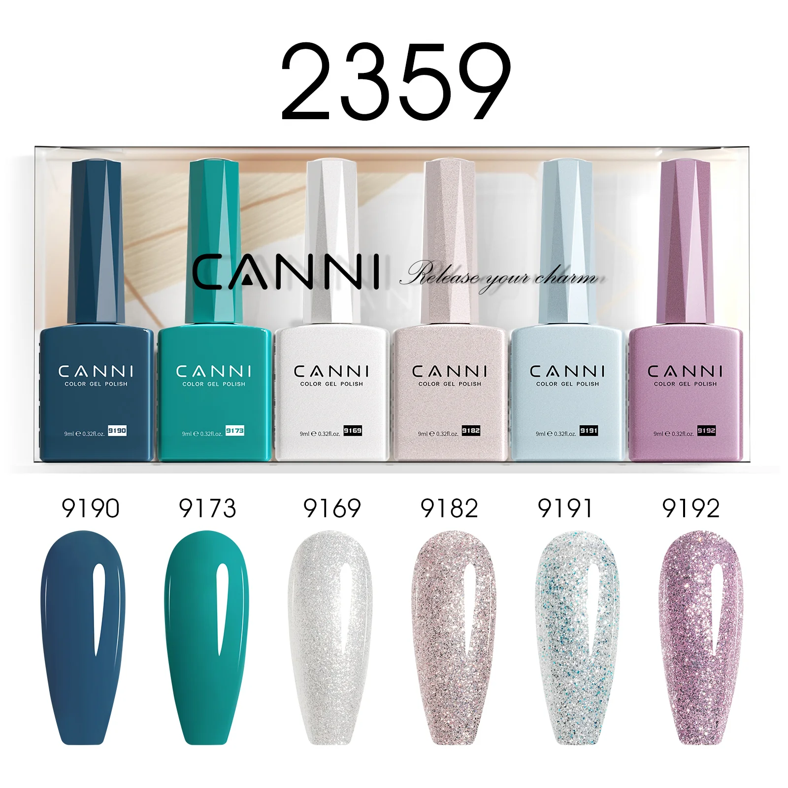 9ML Nail Gel 6 Colors Set - Image 62