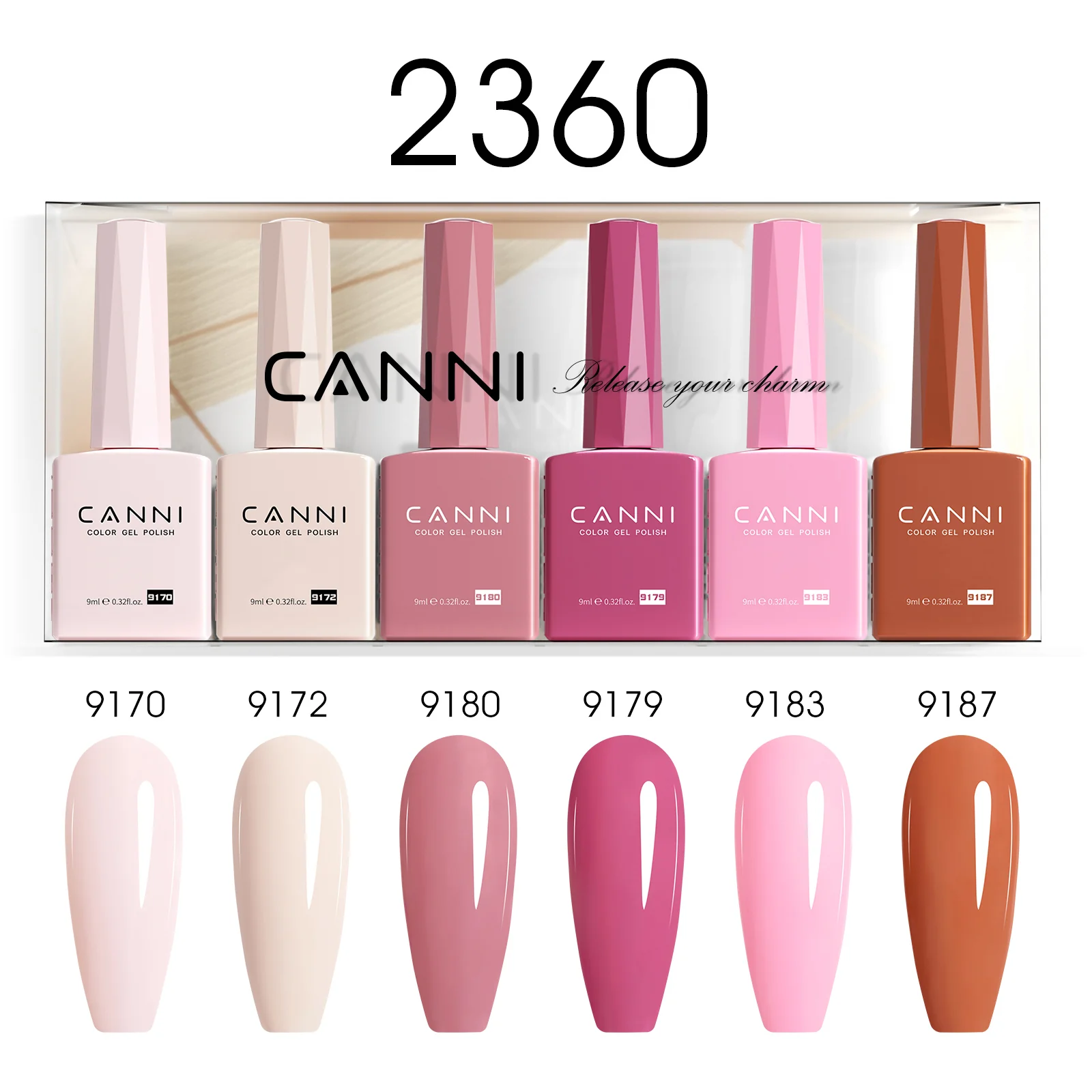 9ML Nail Gel 6 Colors Set - Image 63