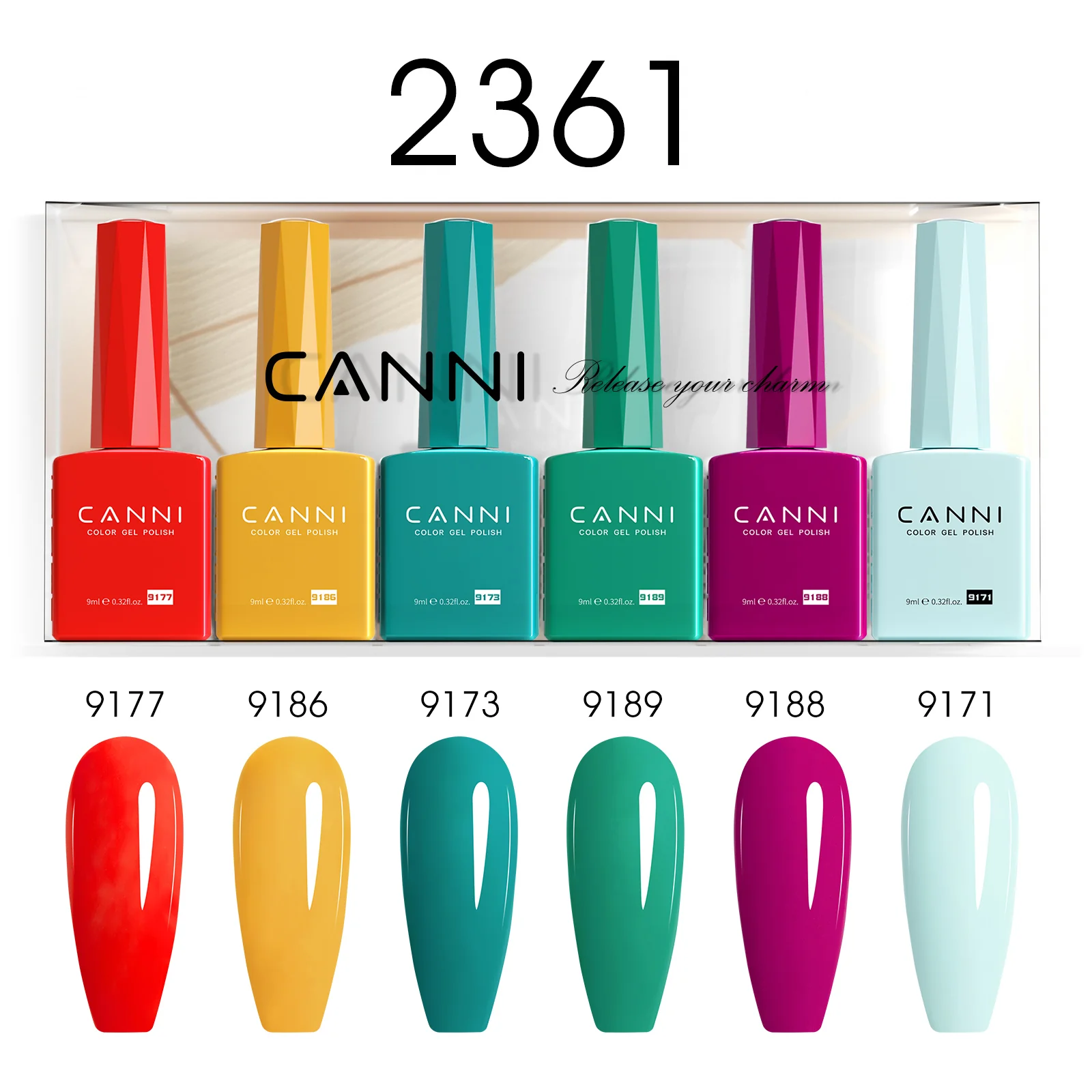 9ML Nail Gel 6 Colors Set - Image 64