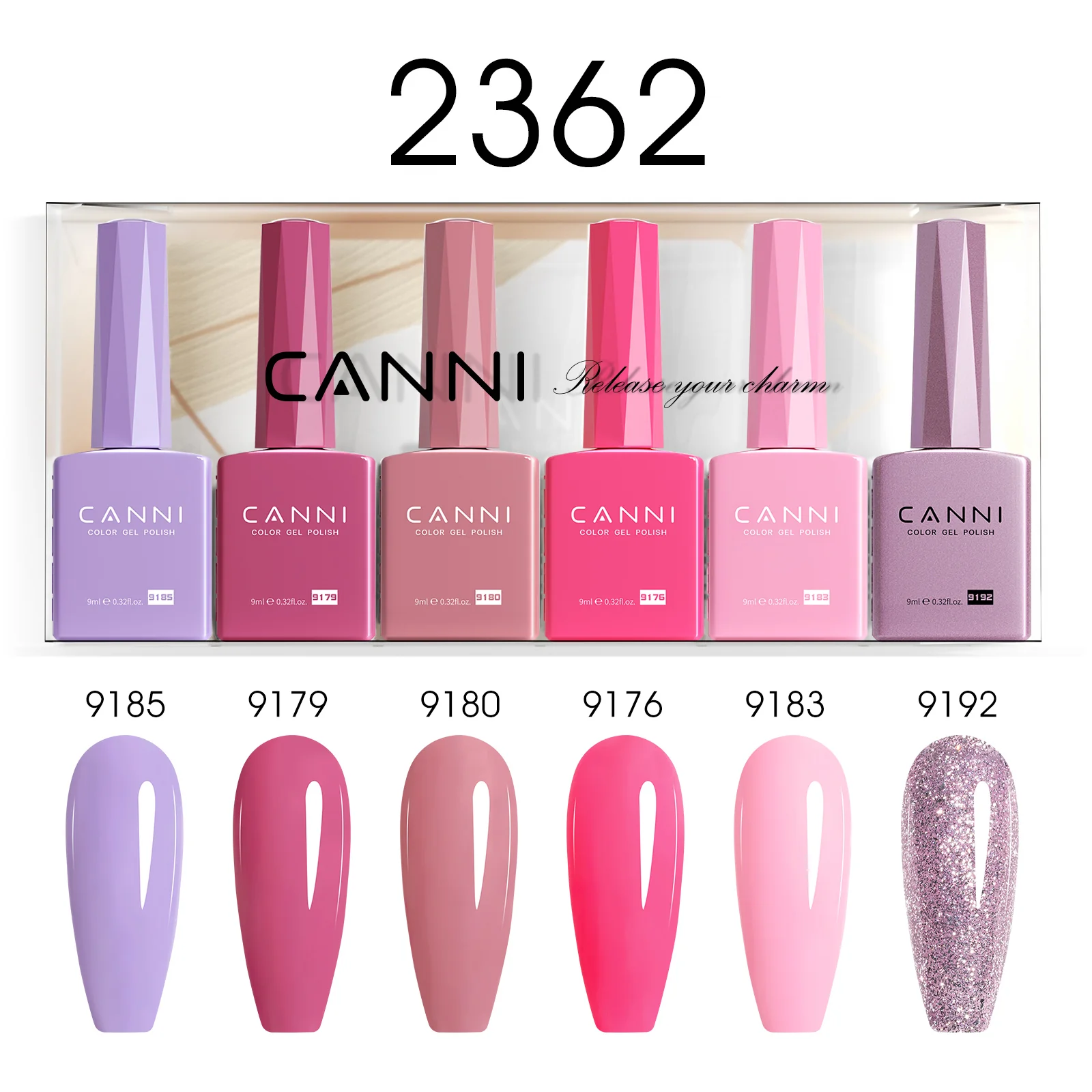 9ML Nail Gel 6 Colors Set - Image 65