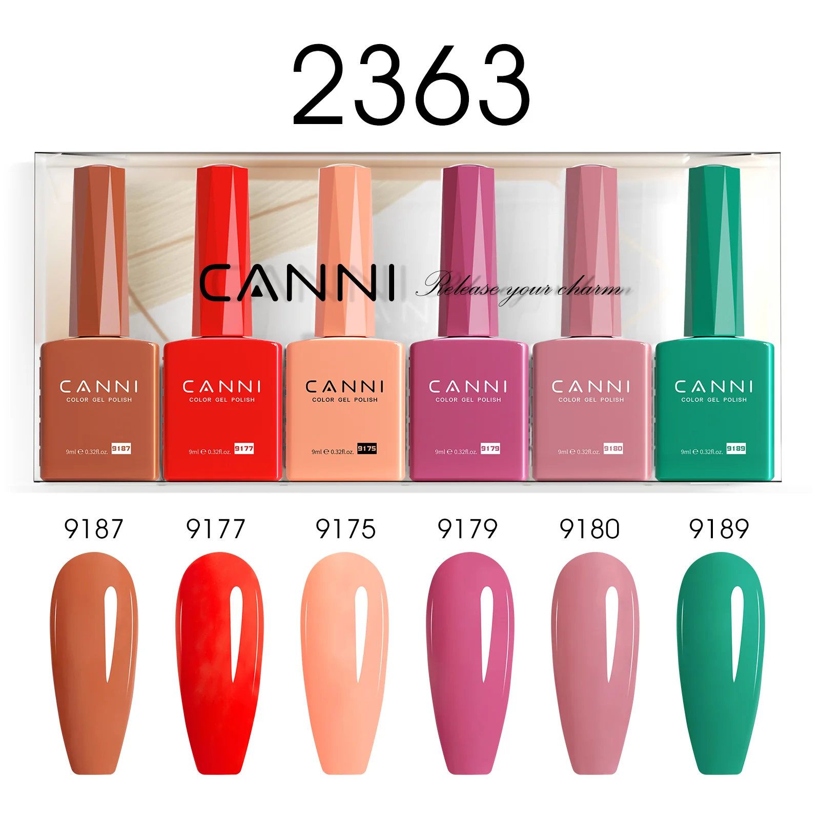 9ML Nail Gel 6 Colors Set - Image 66