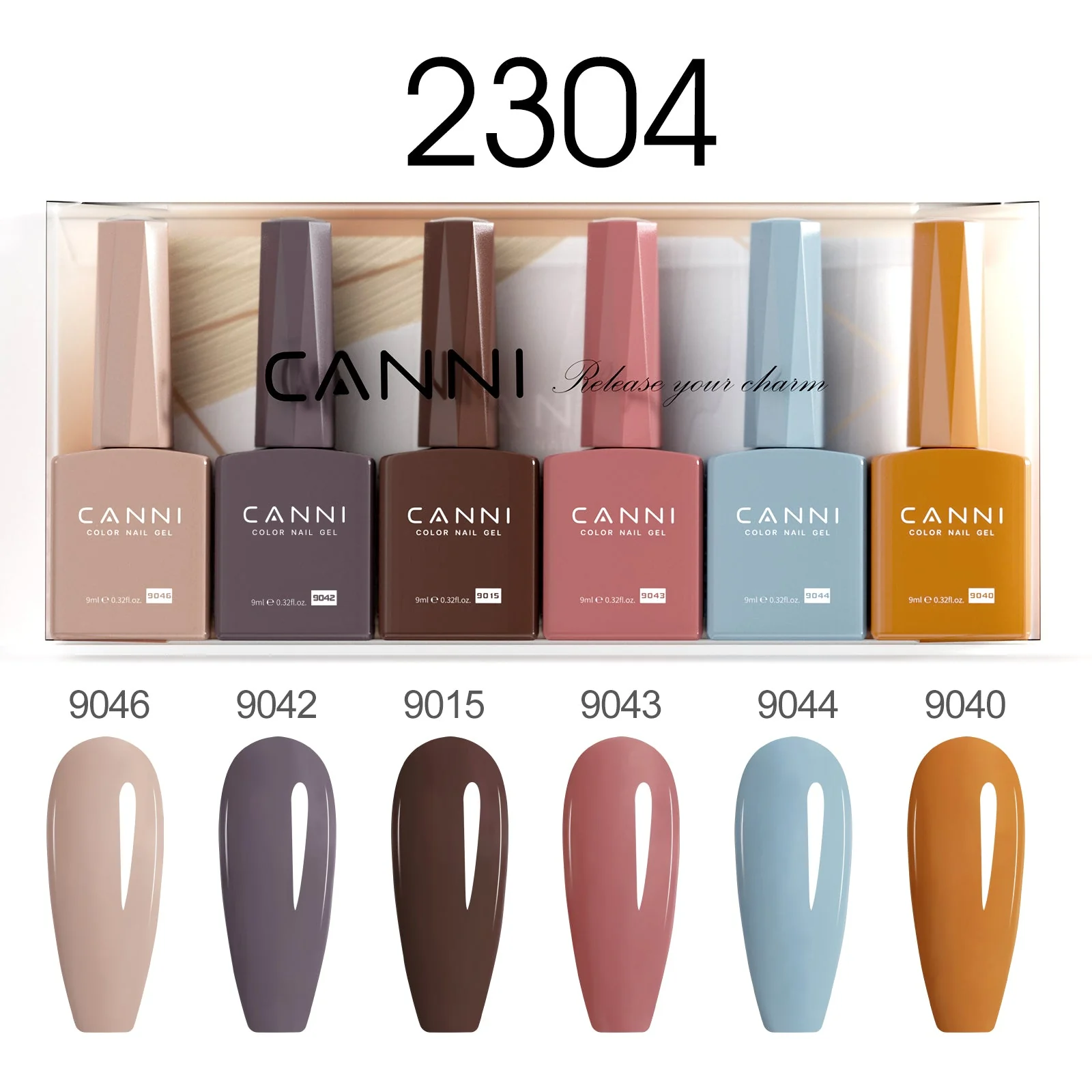 9ML Nail Gel 6 Colors Set - Image 7