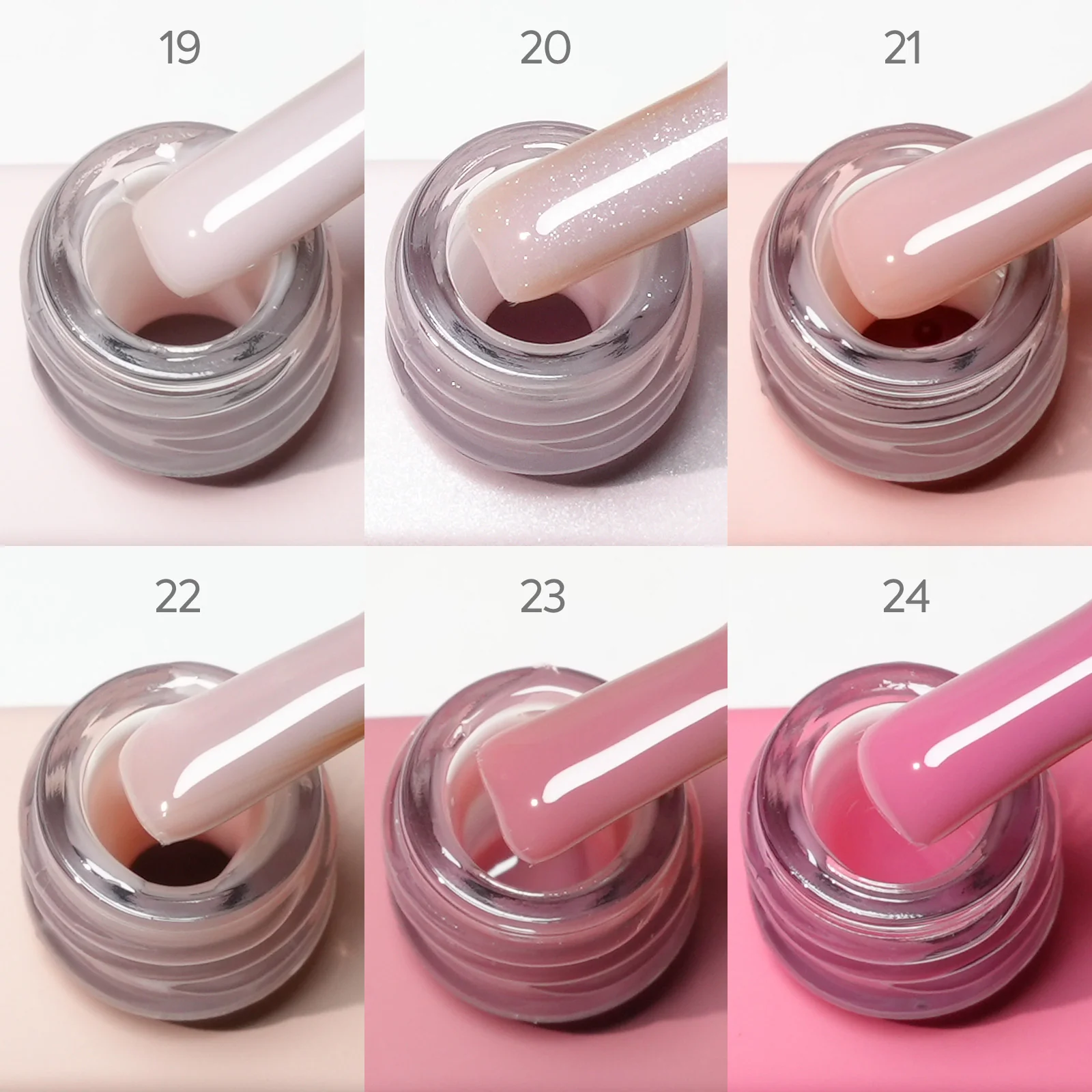 9ml Quick Builder Gel  6 Colors Set - Image 10