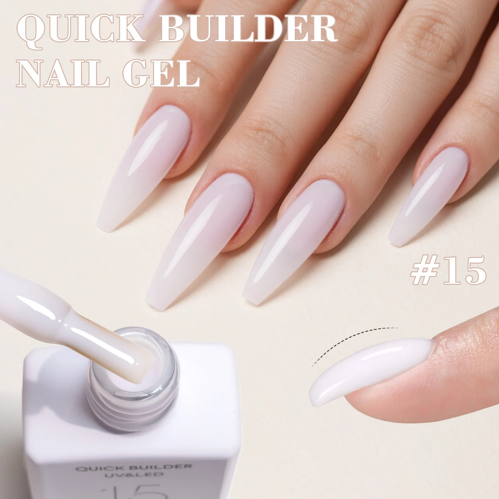9ml Quick Builder Gel  6 Colors Set - Image 4
