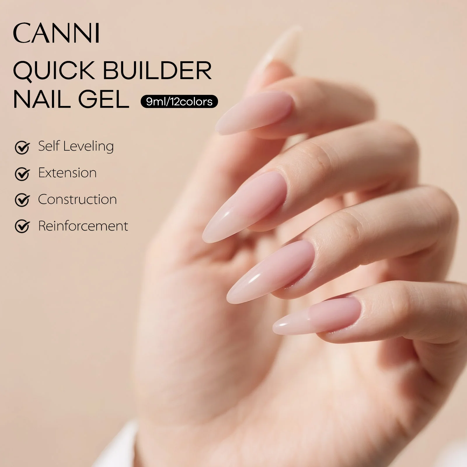 9ml Quick Builder Gel  6 Colors Set - Image 5