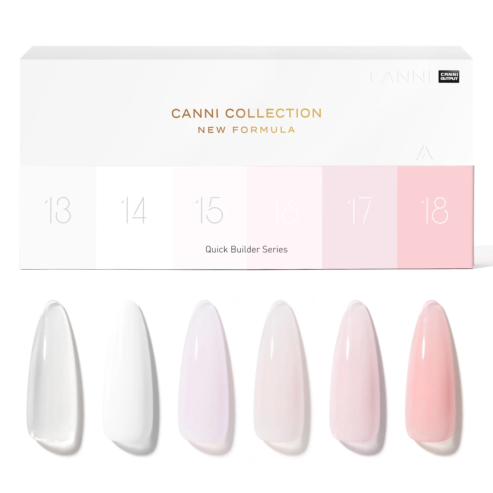 9ml Quick Builder Gel  6 Colors Set - Image 8
