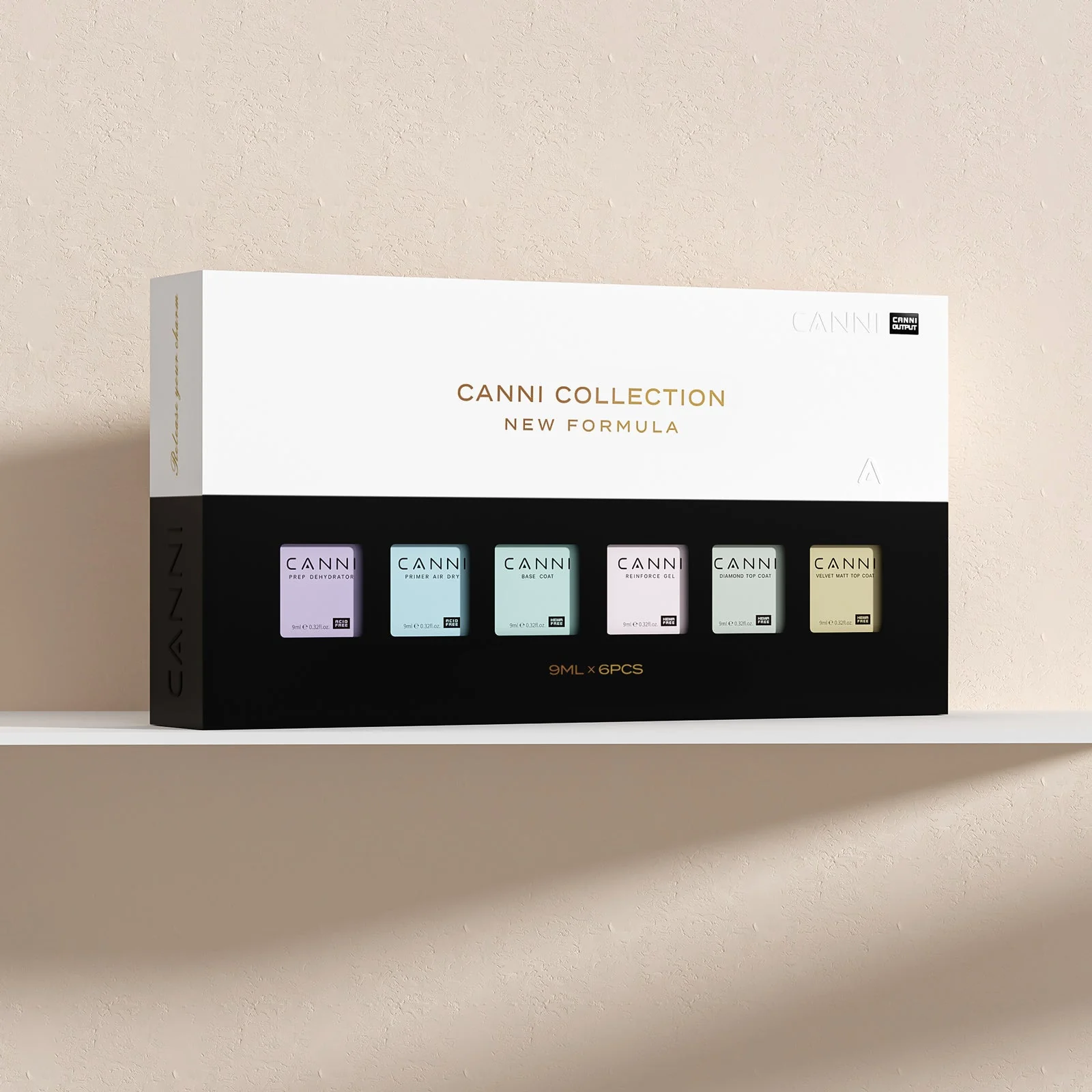 Base Primer Perfection Kit - 9ml Nail Gel 6 Pcs Set - Image 2