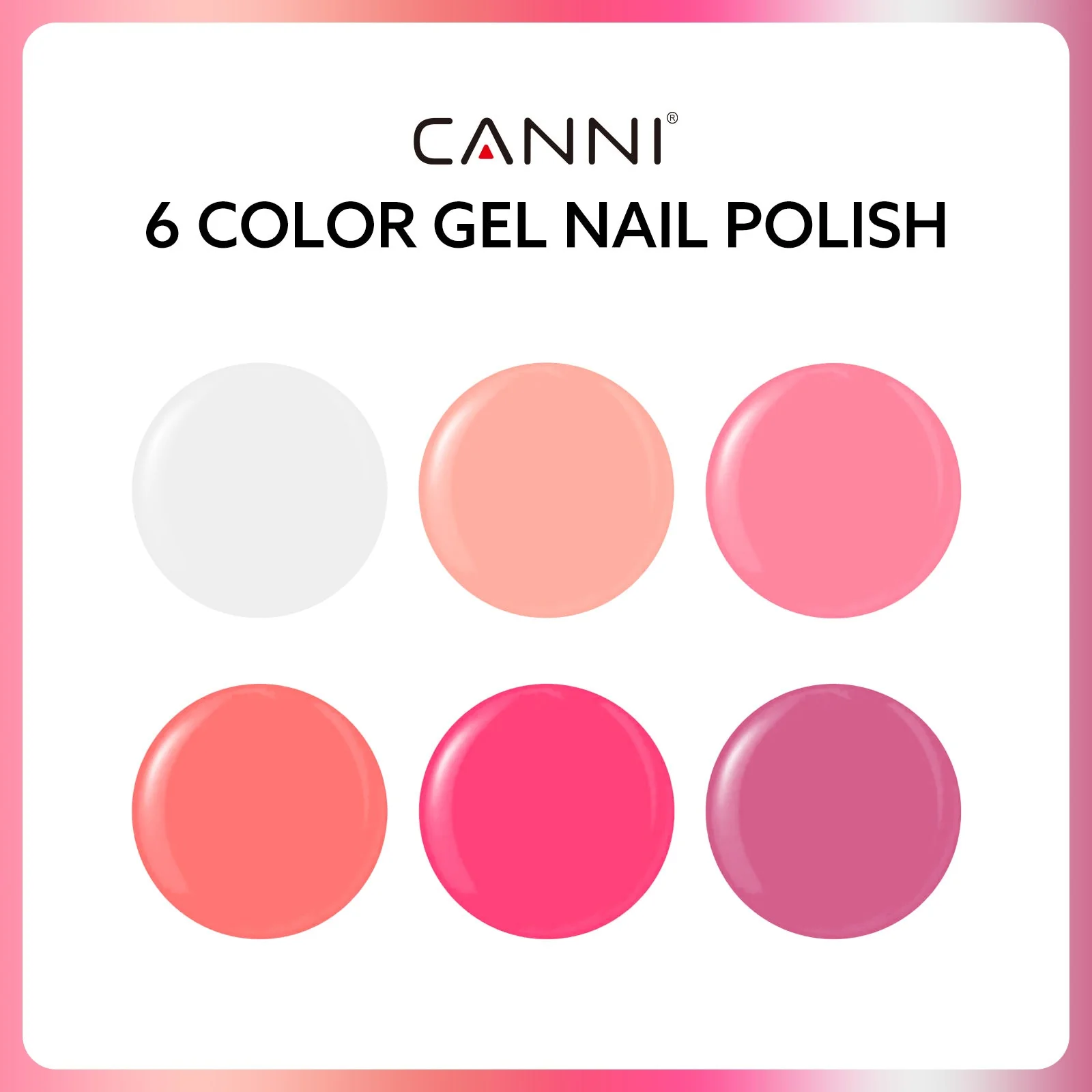 Blush Bliss Bouquet Kit - 9ml Nail Gel 6 Colors Set-2311 - Image 2