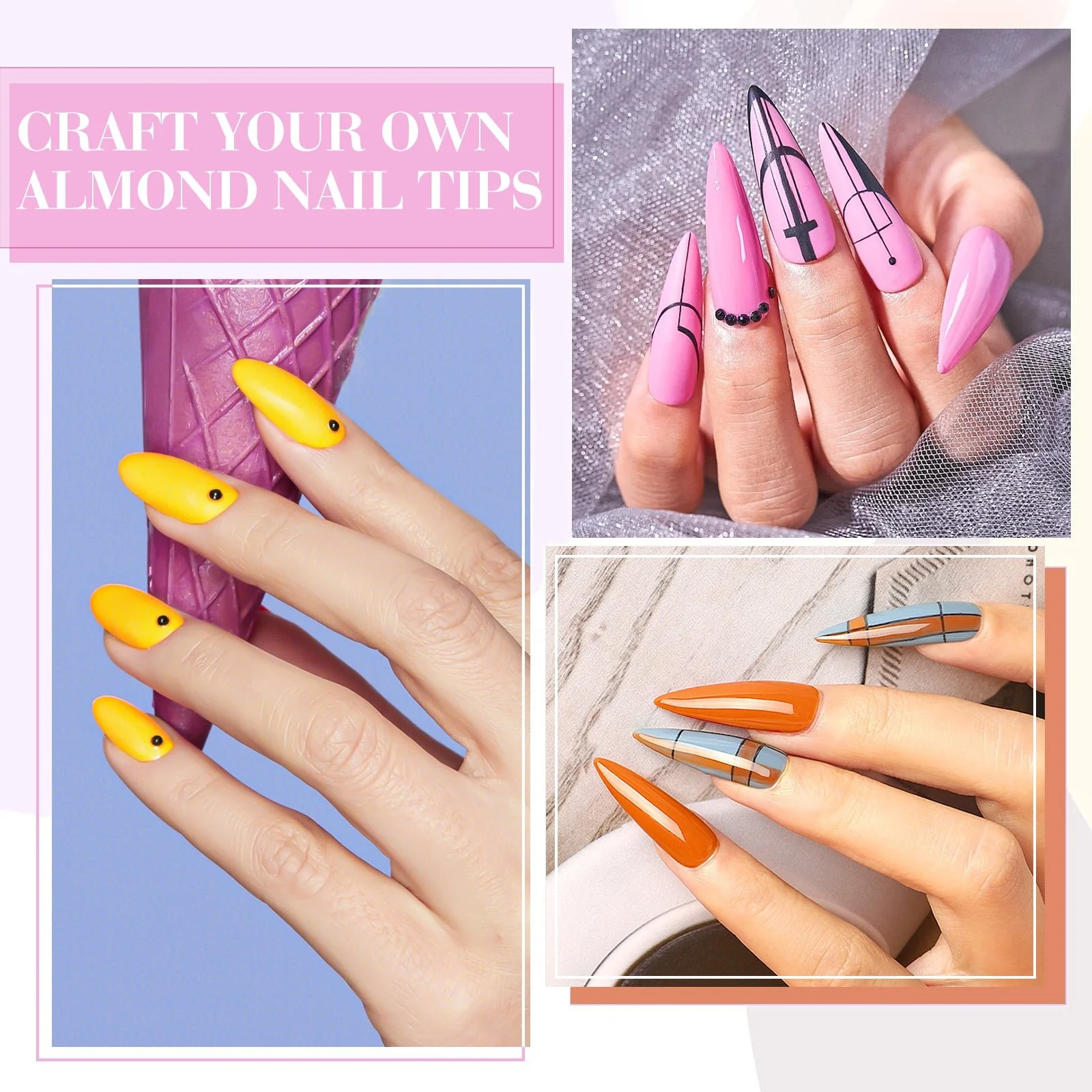 Chic Monochrome Kit - 9ml Nail Gel 6 Colors Set-2303 - Image 3