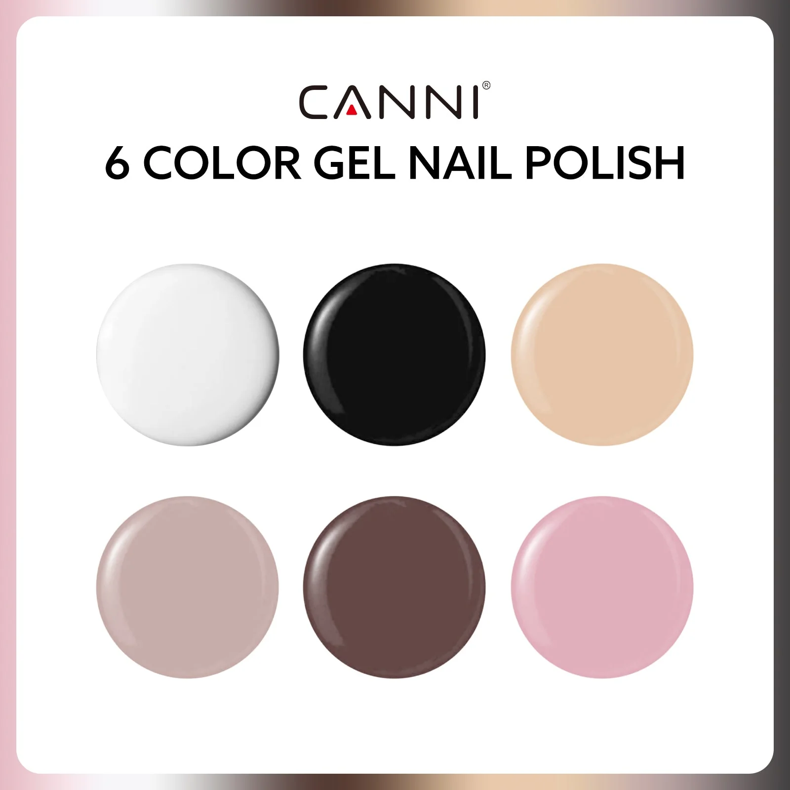 Classic Couture Palette Kit - 9ml Nail Gel 6 Colors Set-2307 - Image 2