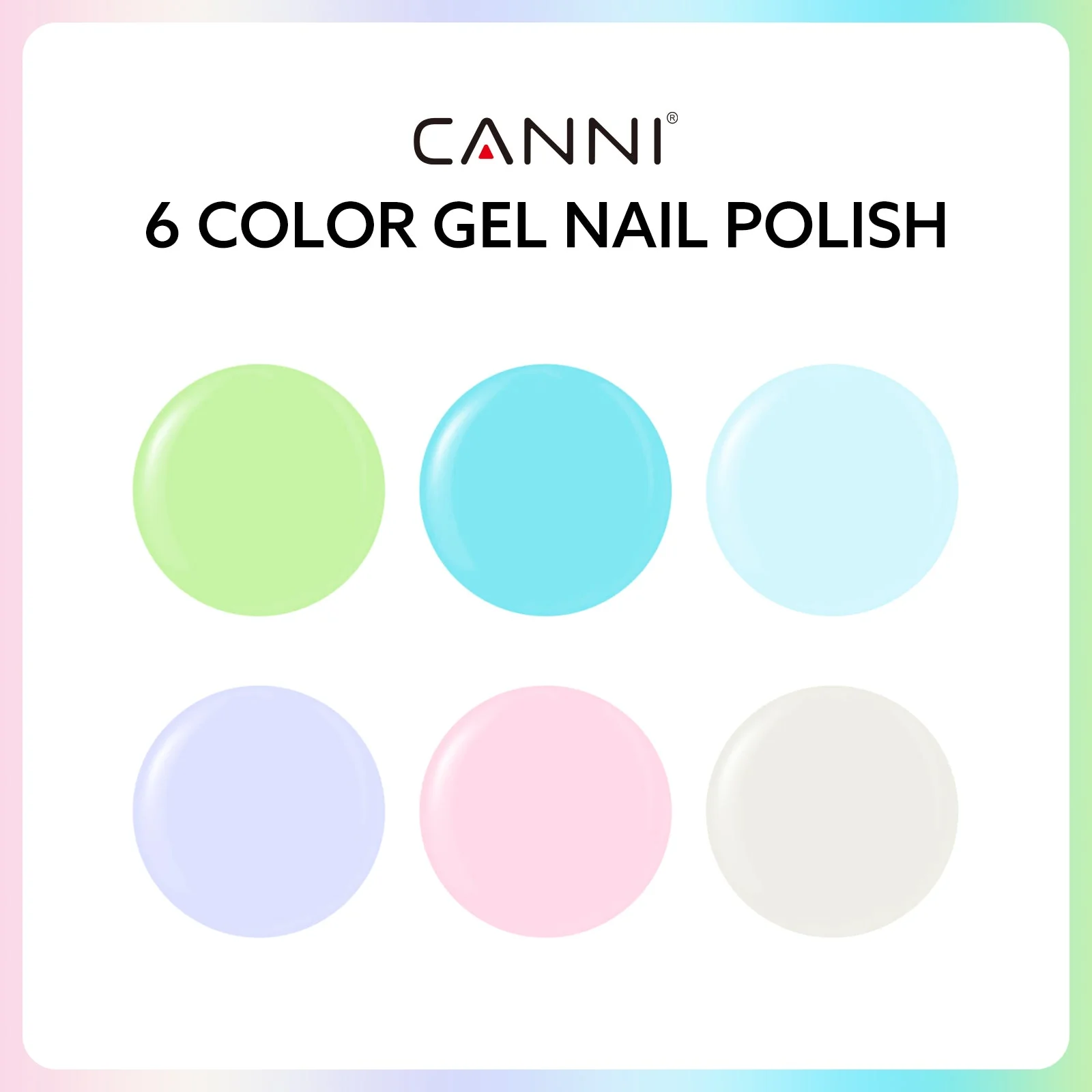 Colorful Kaleidoscope Kit - 9ml Nail Gel 6 Colors Set-2305 - Image 4