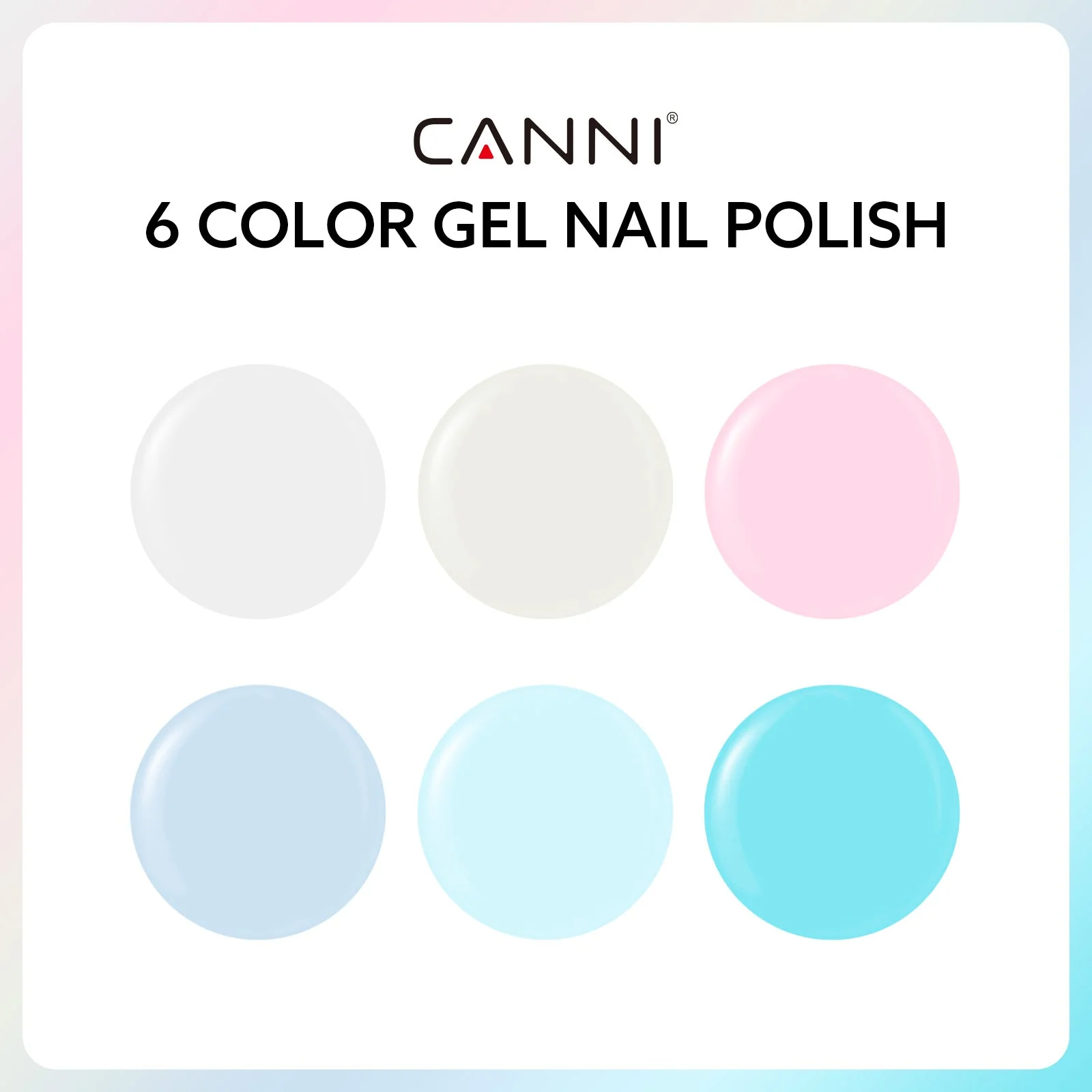 Cotton Candy Kit - 9ml Nail Gel 6 Colors Set-2319 - Image 2