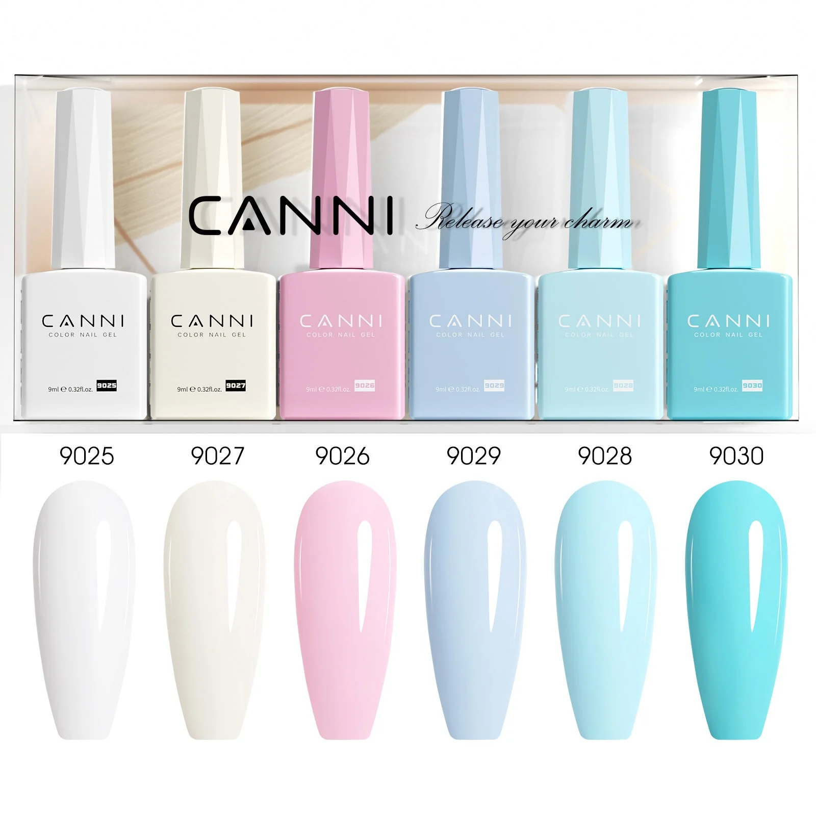 Cotton Candy Kit - 9ml Nail Gel 6 Colors Set-2319 - Image 4