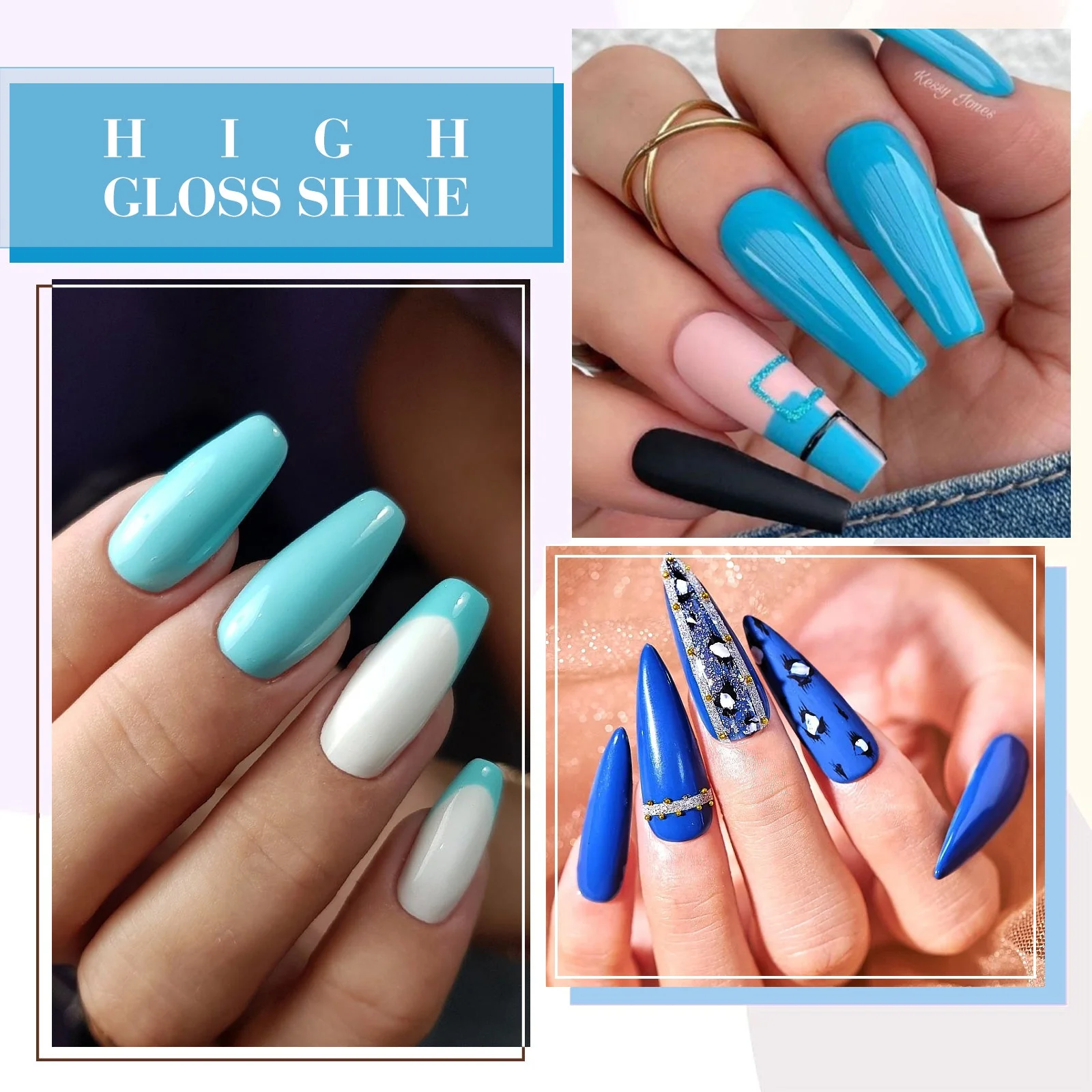 Crystal Clear Waters Kit - 9ml Nail Gel 6 Colors Set-2313 - Image 6