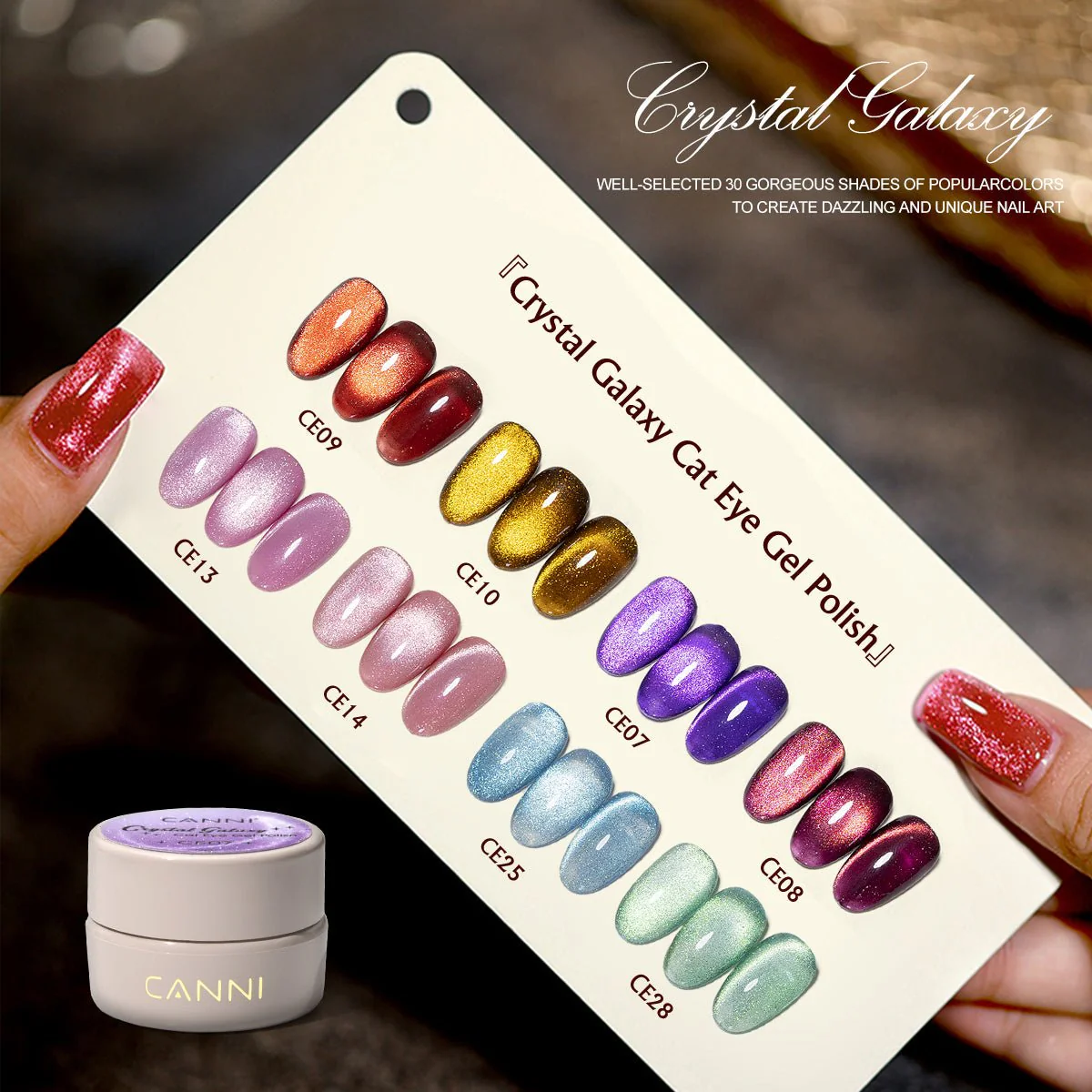 Crystal Galaxy Cat Eye Gel 5ml - Image 2