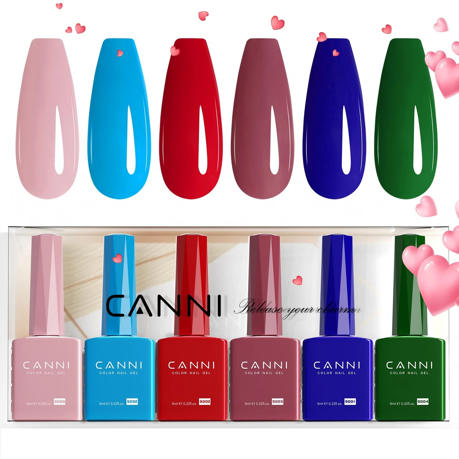 Festive Tropics Kit - 9ml Nail Gel 6 Colors Set-2316
