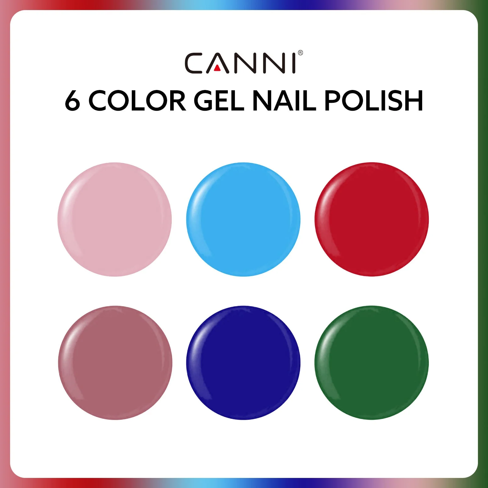 Festive Tropics Kit - 9ml Nail Gel 6 Colors Set-2316 - Image 2