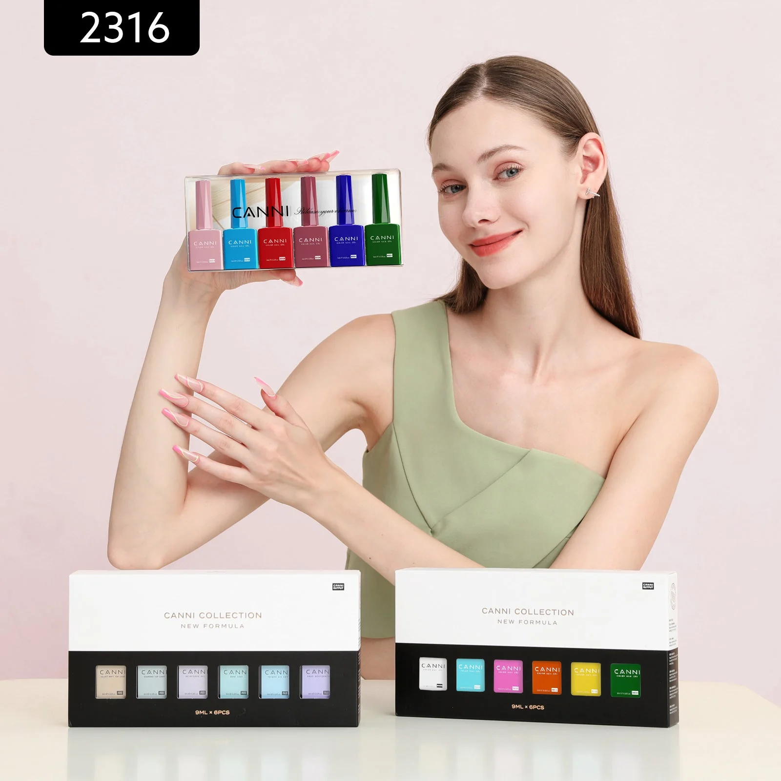 Festive Tropics Kit - 9ml Nail Gel 6 Colors Set-2316 - Image 3