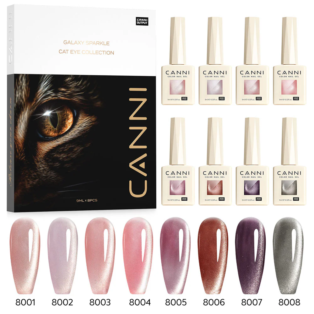 Cat Eye Gel Polish 8 Colors Set