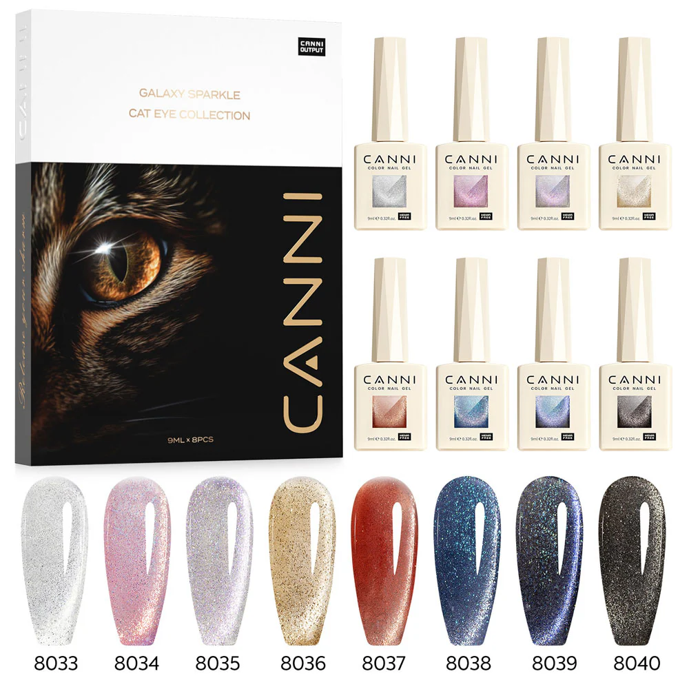 Cat Eye Gel Polish 8 Colors Set - Image 6