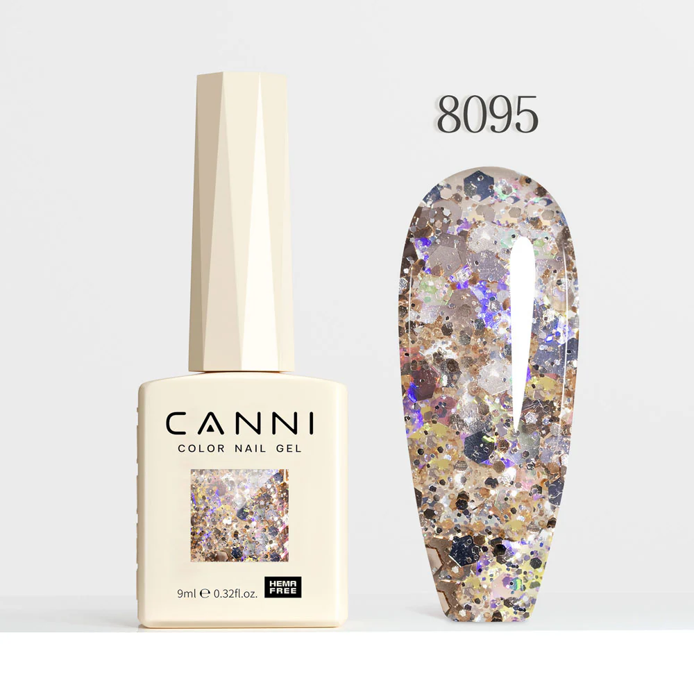 Glitter Nail Gel 9ml - Dawn Crystal Flash Series - Image 8