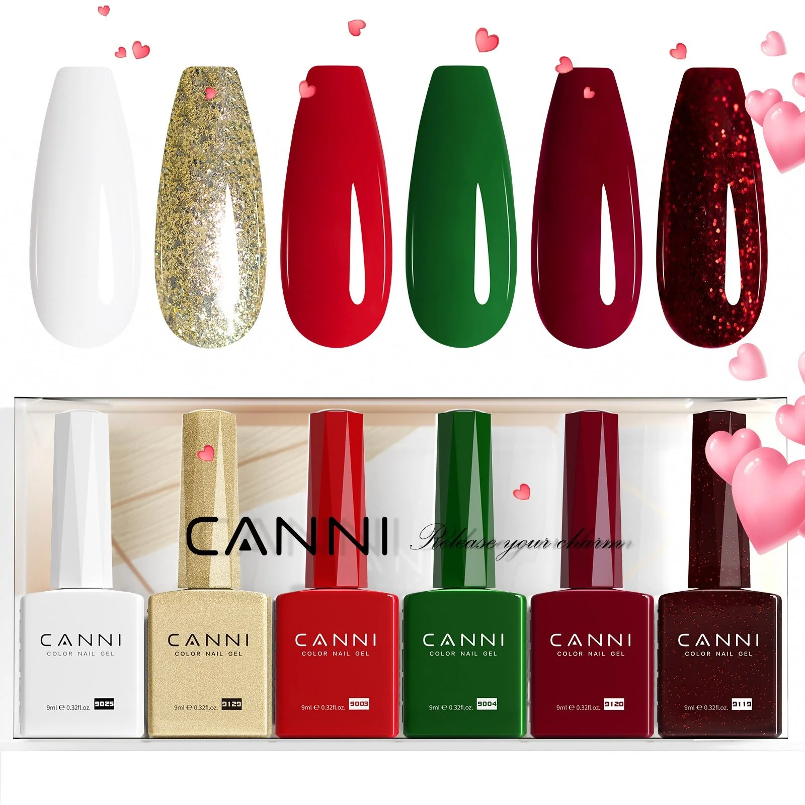 Holiday Jubilee Kit - 9ml Nail Gel 6 Colors Set-2315