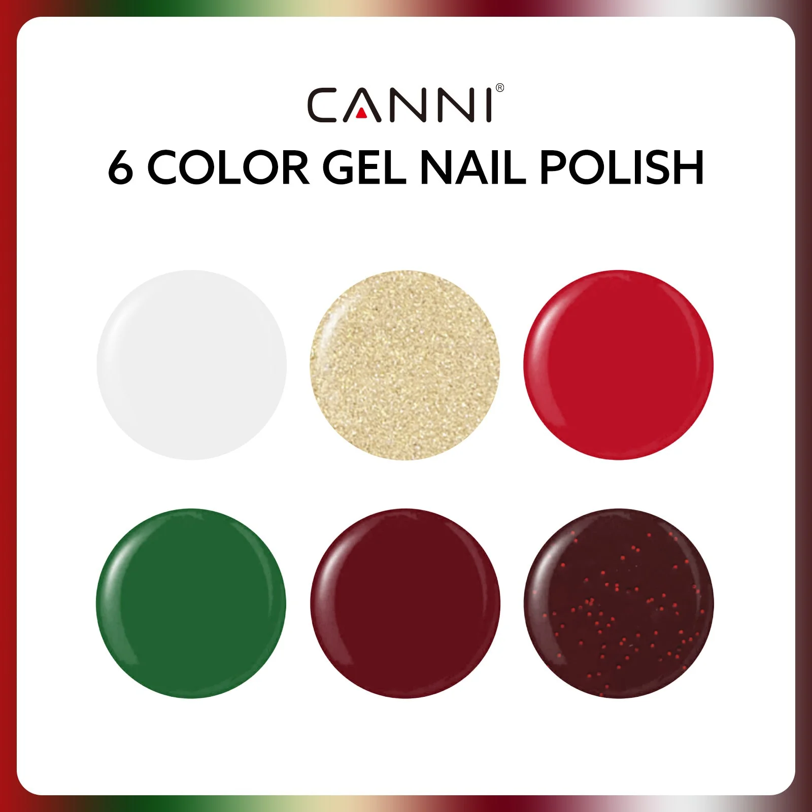 Holiday Jubilee Kit - 9ml Nail Gel 6 Colors Set-2315 - Image 2