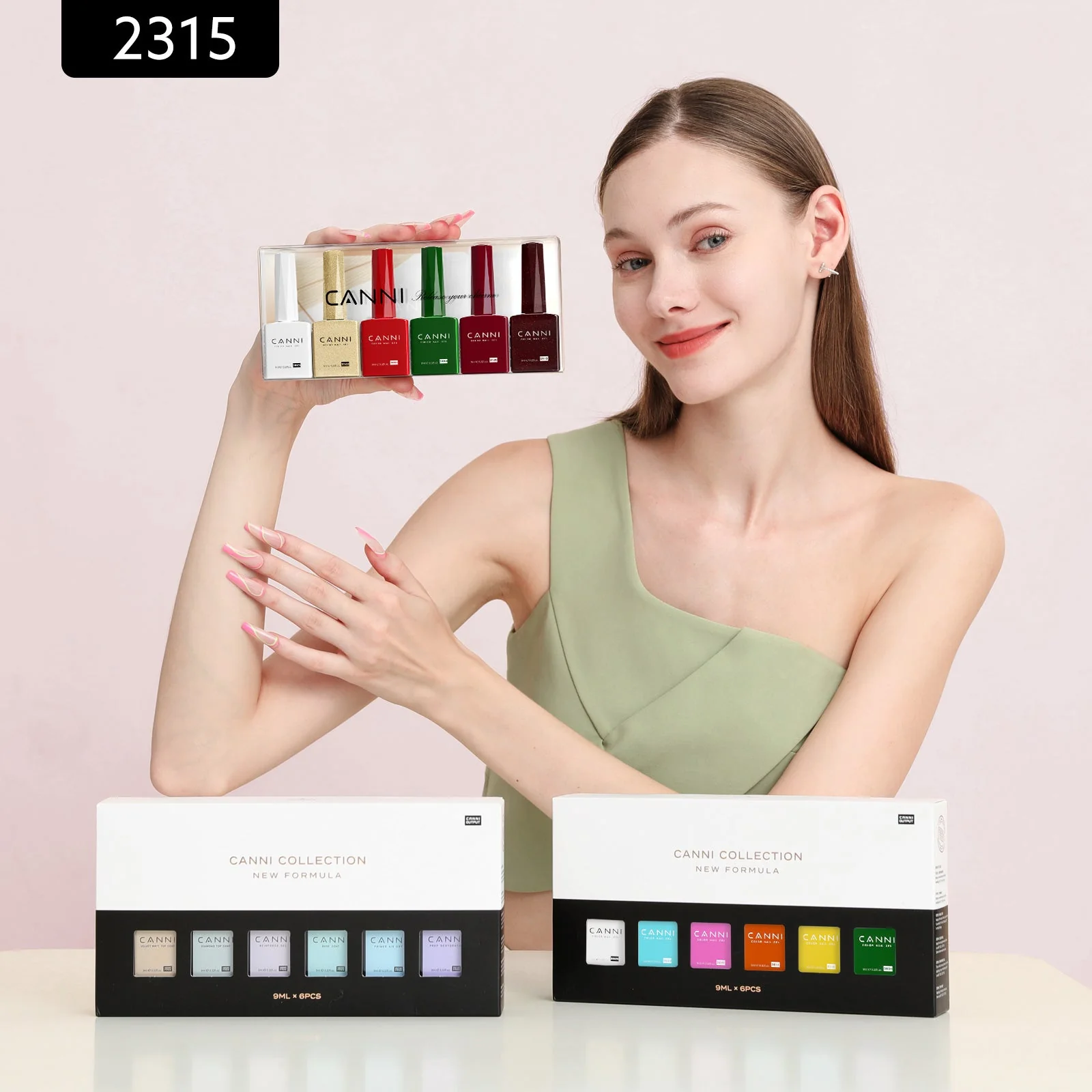 Holiday Jubilee Kit - 9ml Nail Gel 6 Colors Set-2315 - Image 3