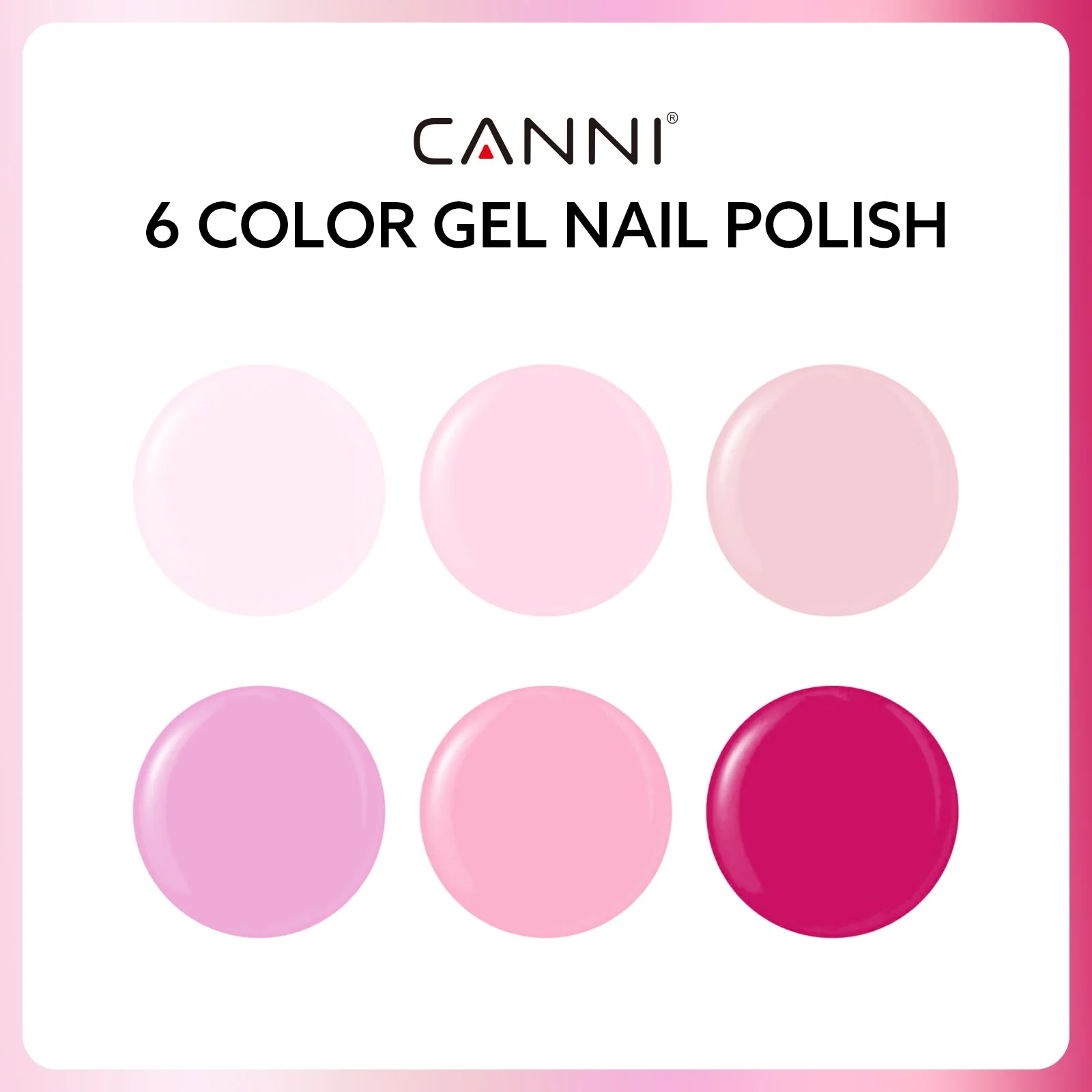 Pink Champagne Dreams Kit - 9ml Nail Gel 6 Colors Set-2302 - Image 4