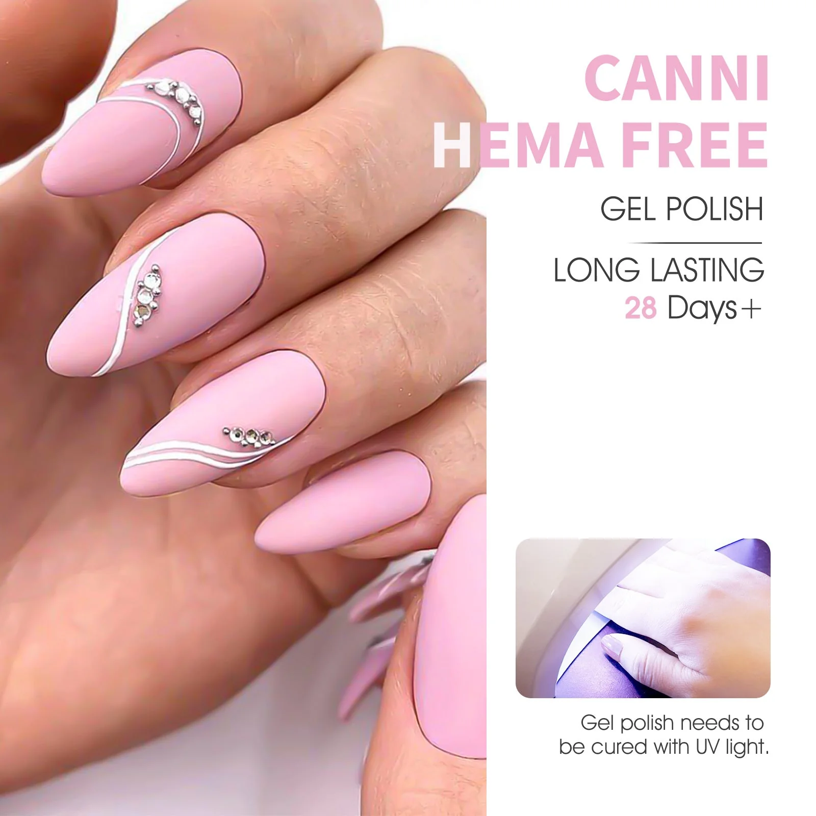 Pink Champagne Dreams Kit - 9ml Nail Gel 6 Colors Set-2302 - Image 7