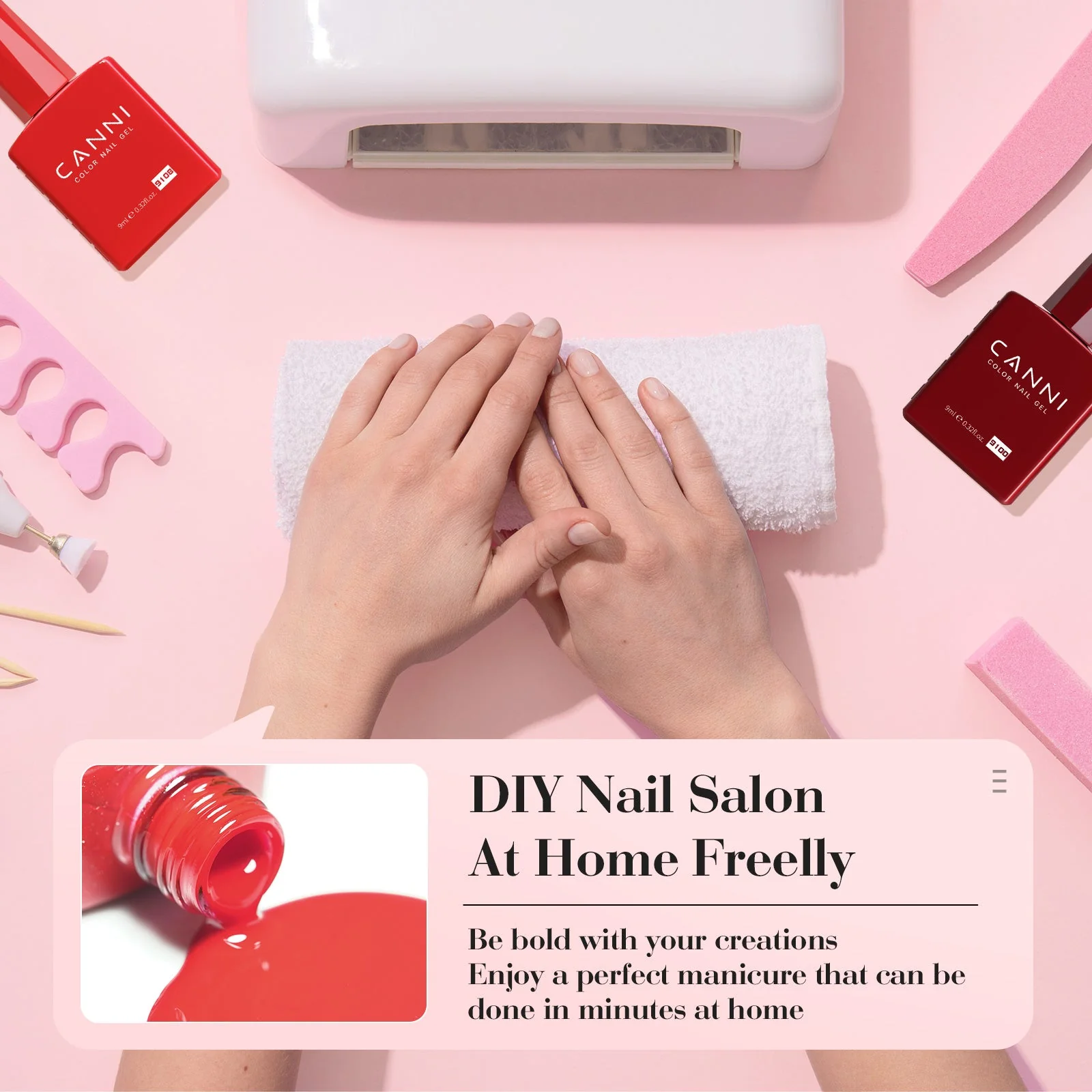 Red Velvet Reverie Kit - 9ml Nail Gel 6 Colors Set-2309 - Image 6
